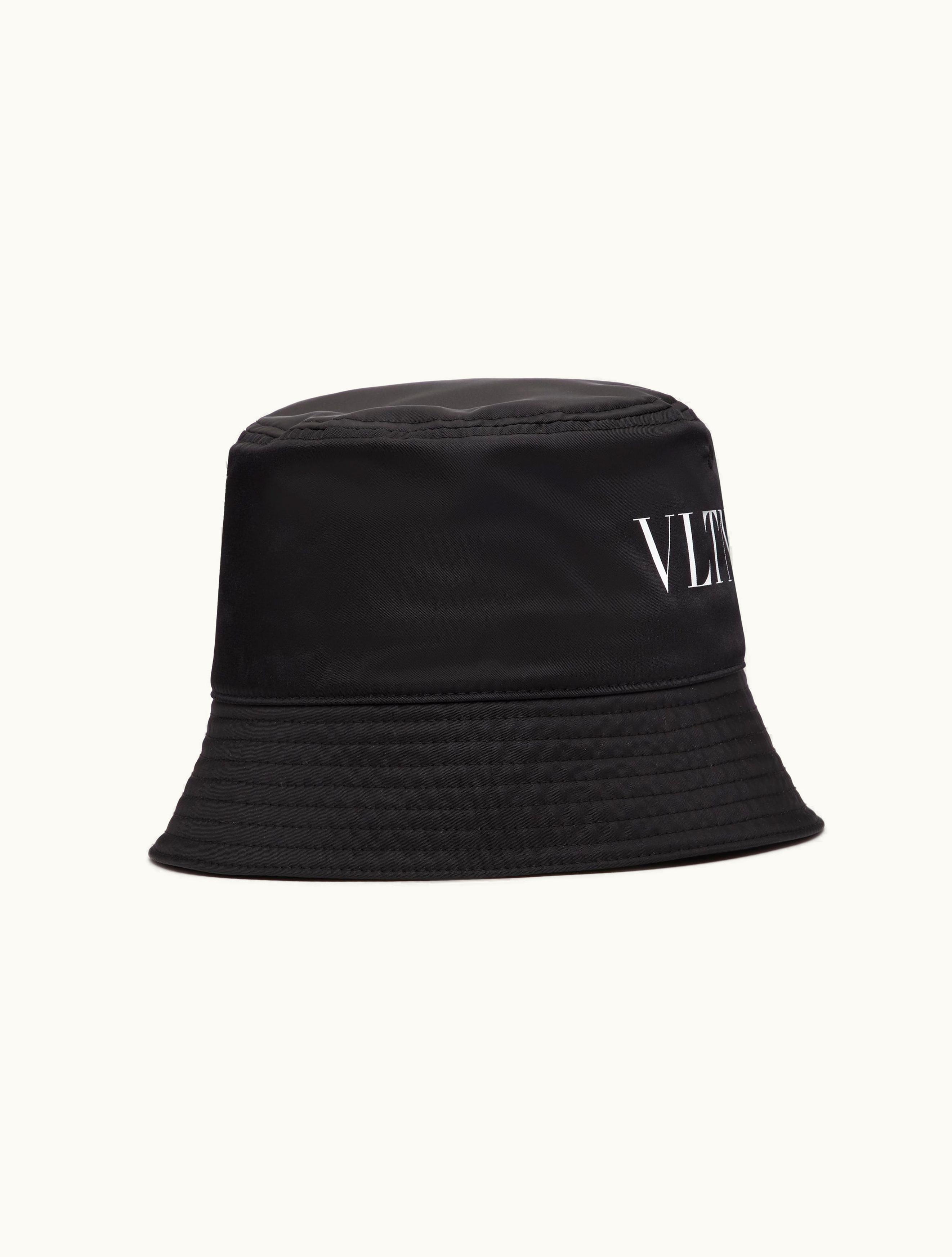 Valentino Vltn Bucket Hat For Man In Black