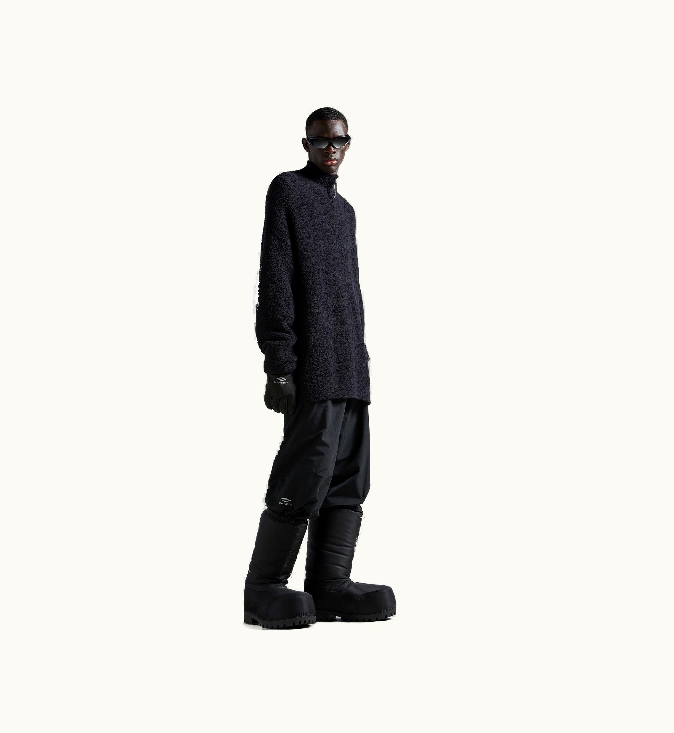 Balenciaga Balenciaga Skiwear - Half Zip High Neck Sweater In Black