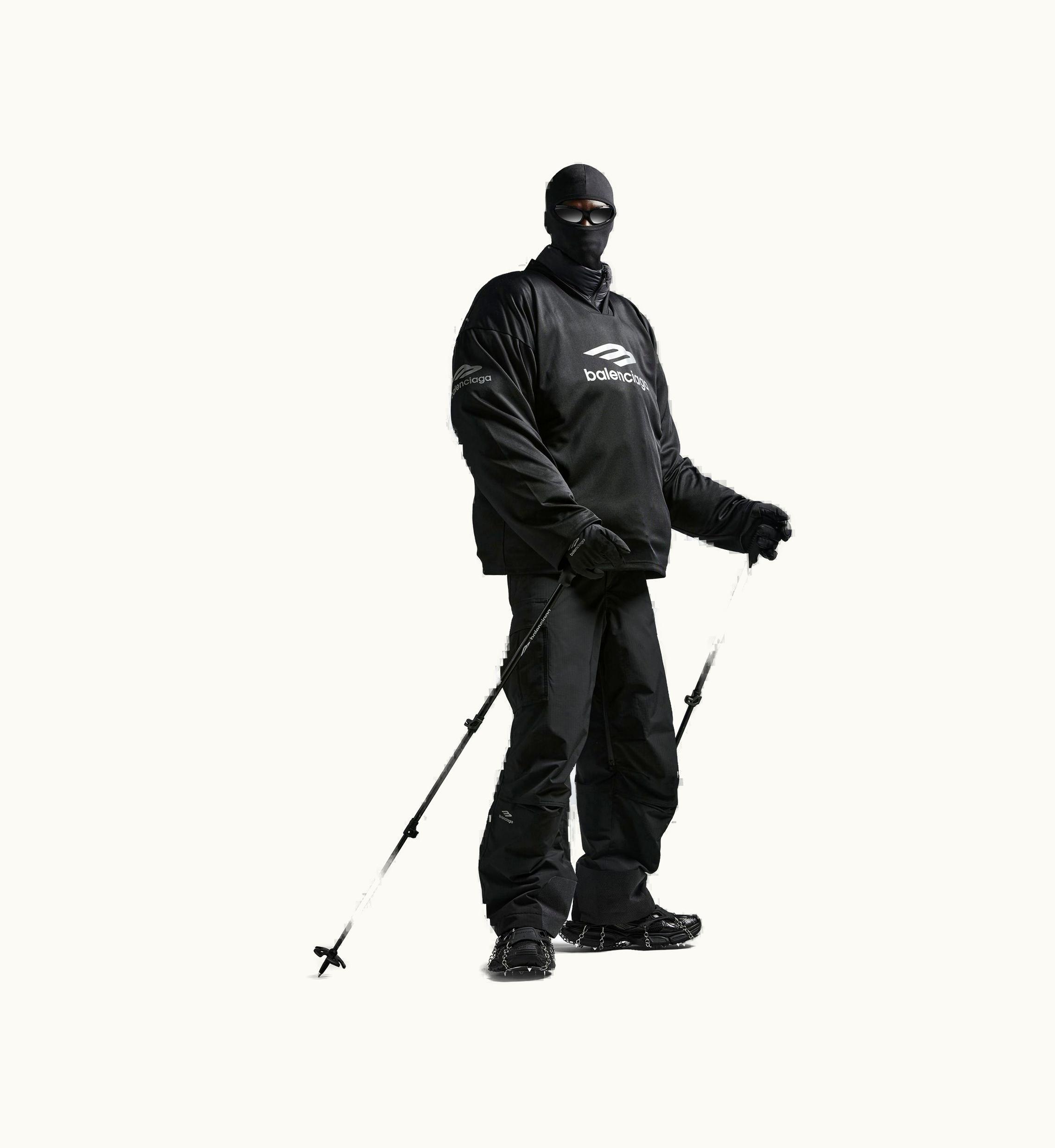 Balenciaga Balenciaga Skiwear - 3b Sports Icon Ski Long Sleeve T-shirt Large Fit In Black