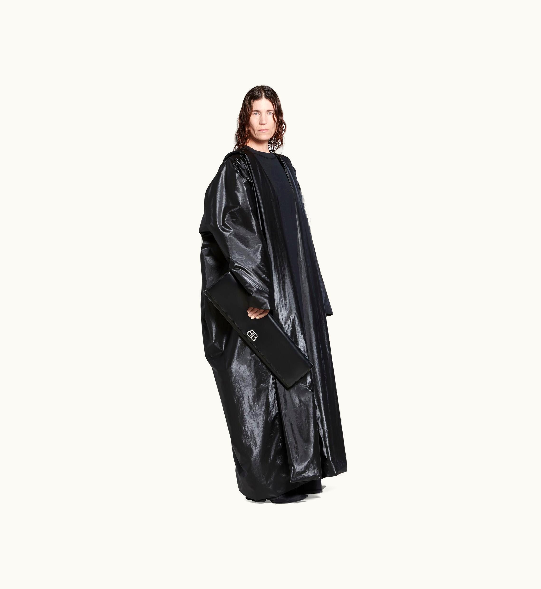 Balenciaga Balenciaga Women's Swing Cb Coat In Black