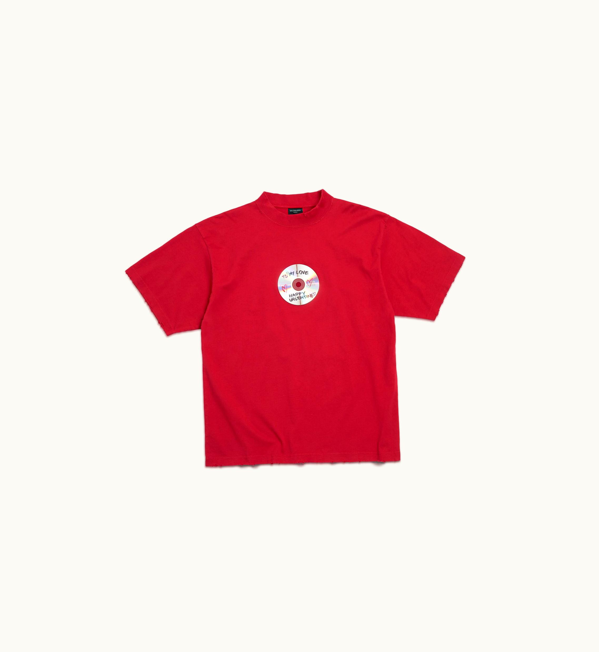 Balenciaga Balenciaga To My Love T-shirt Medium Fit In Red