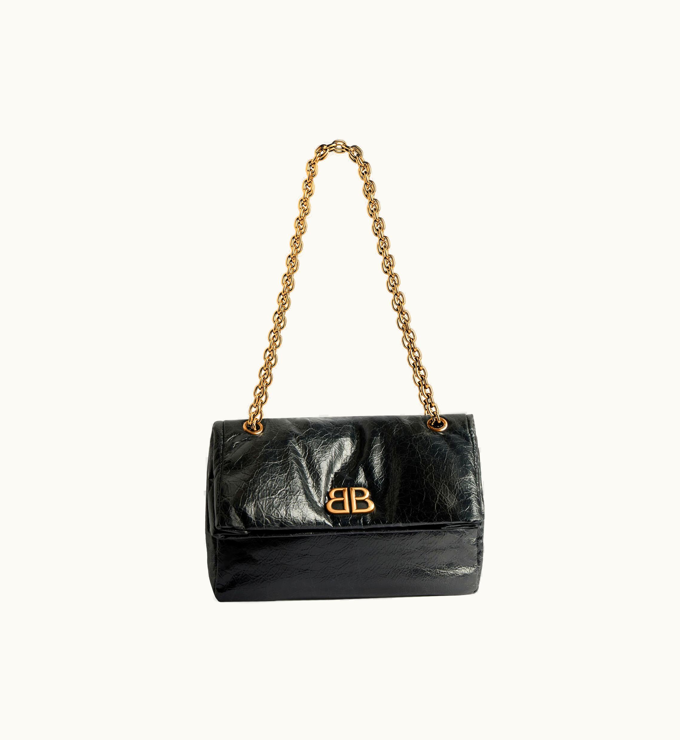 Balenciaga Balenciaga Women's Monaco Small Chain Bag In Black