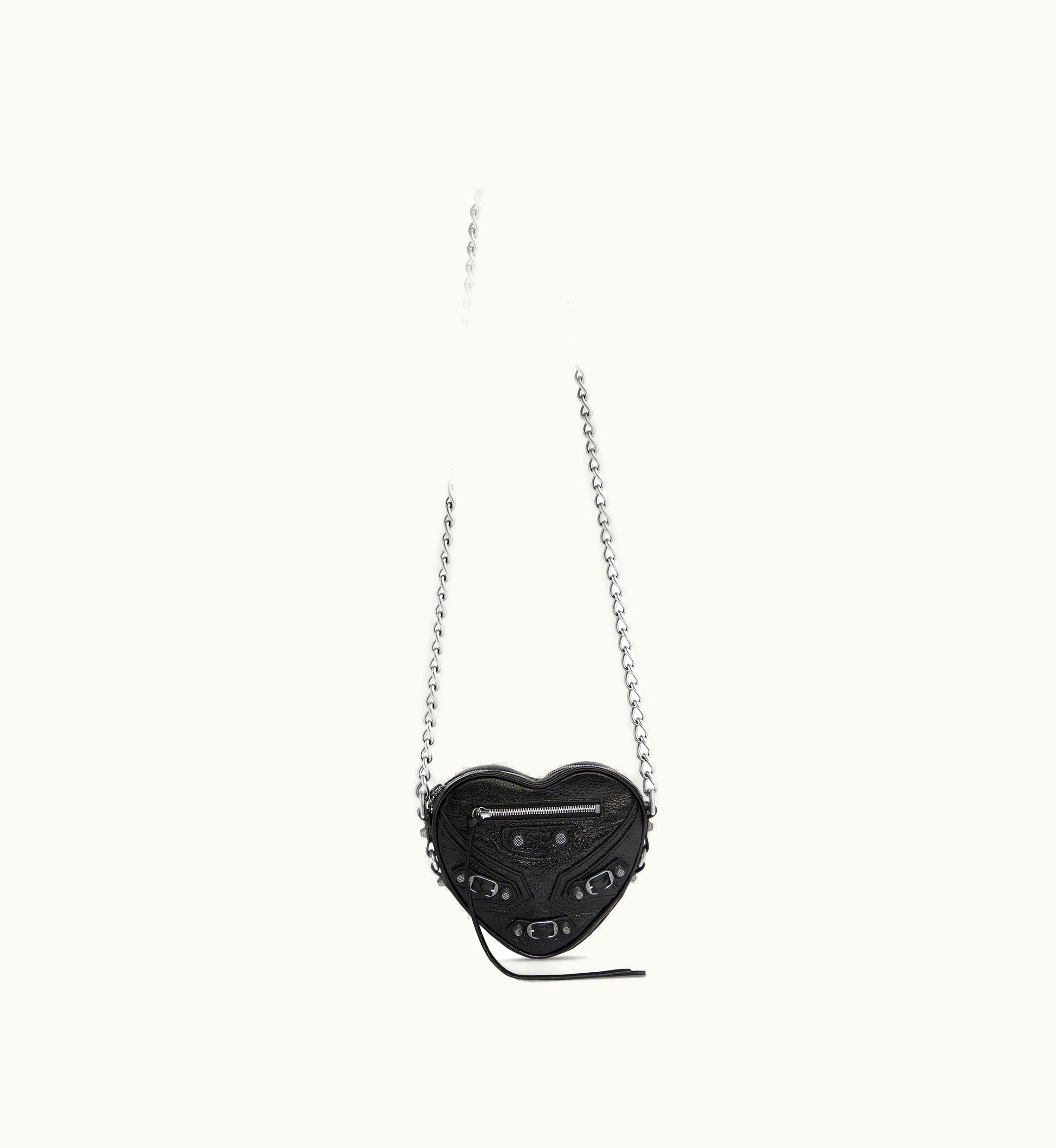 Balenciaga Balenciaga Women's Le Cagole Heart Mini Bag In Black