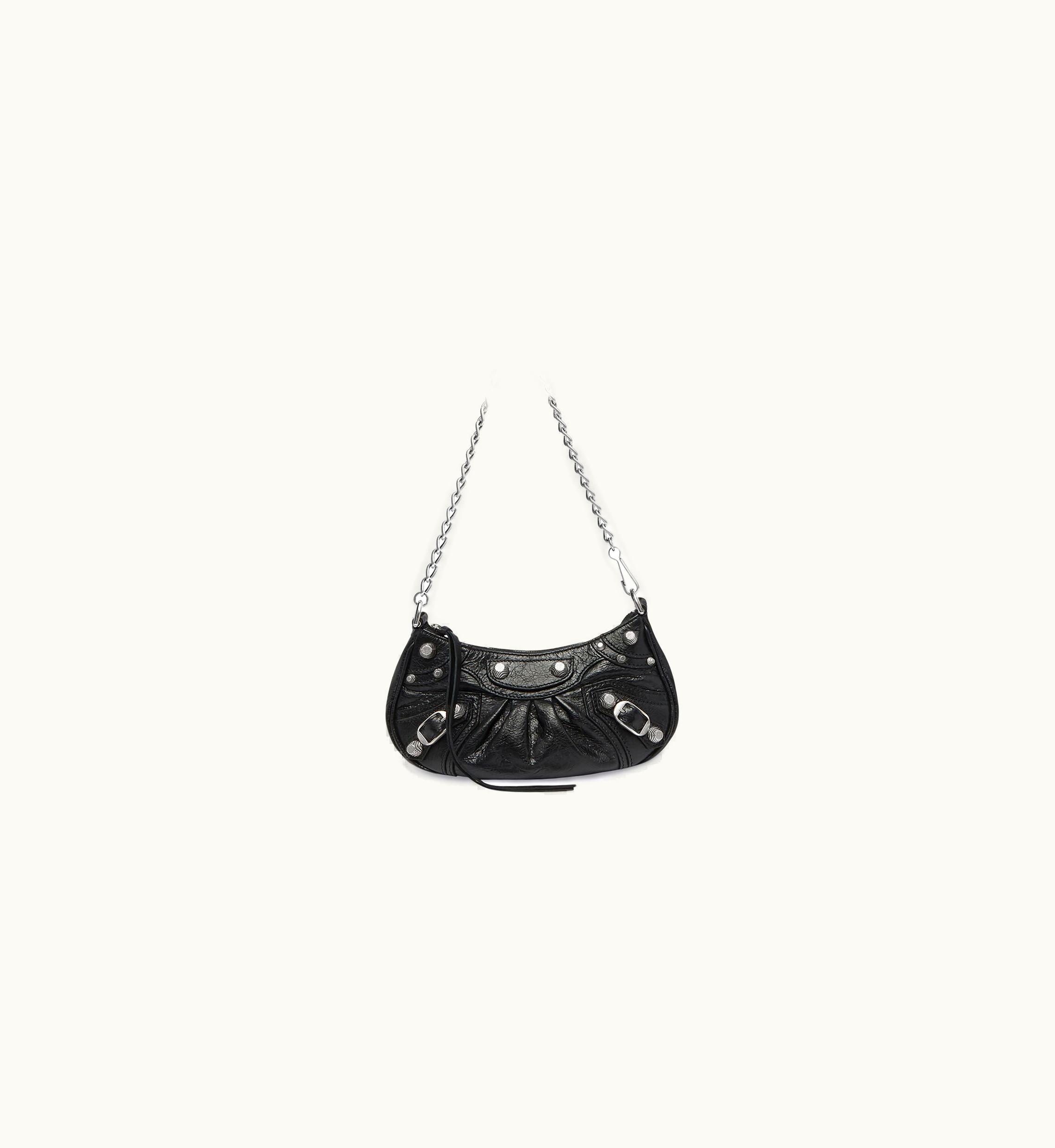 Balenciaga Balenciaga Women's Le Cagole Mini Bag With Chain In Black