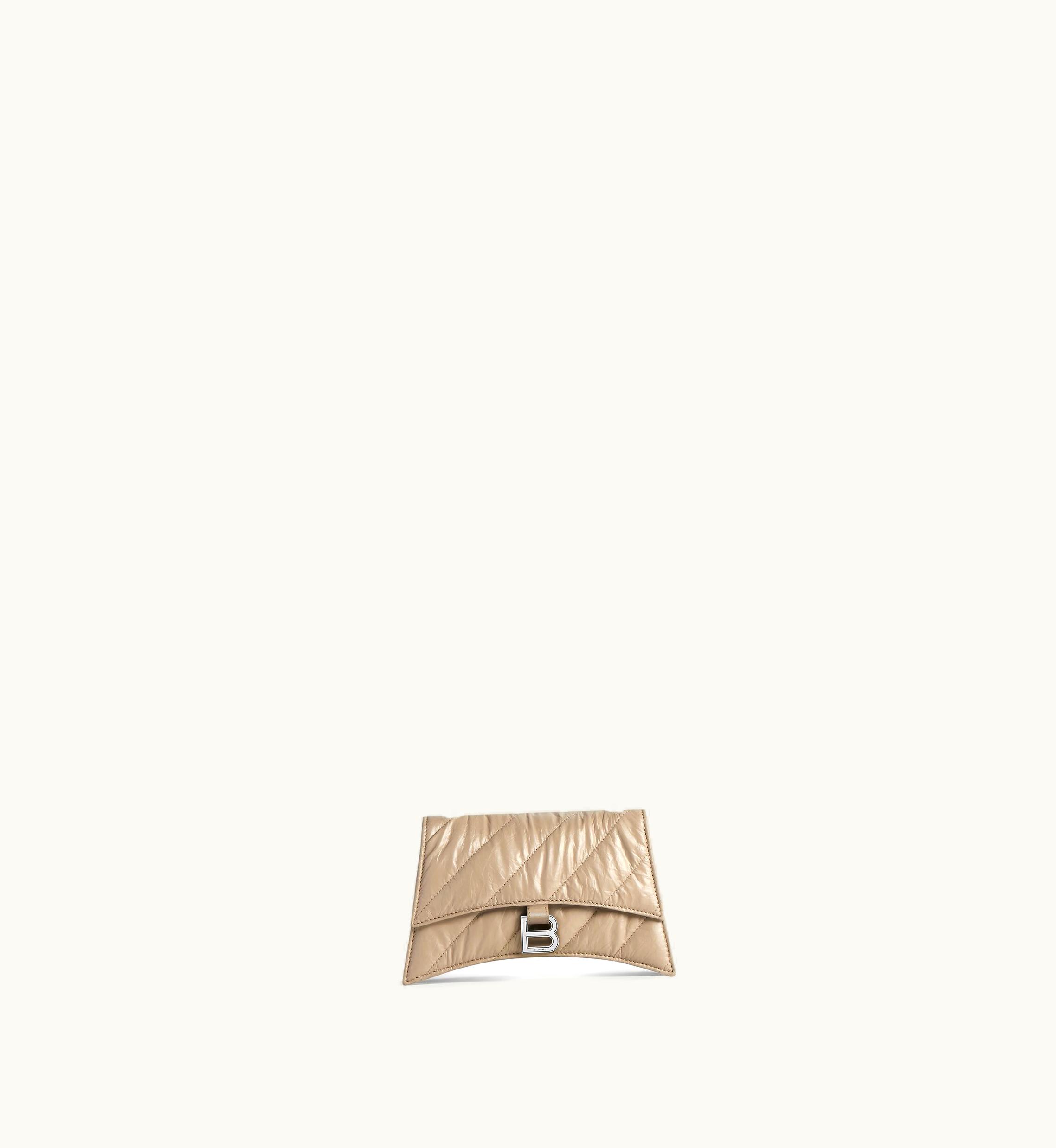 Balenciaga Balenciaga Women's Crush XS Chain Bag Quilted In Brown