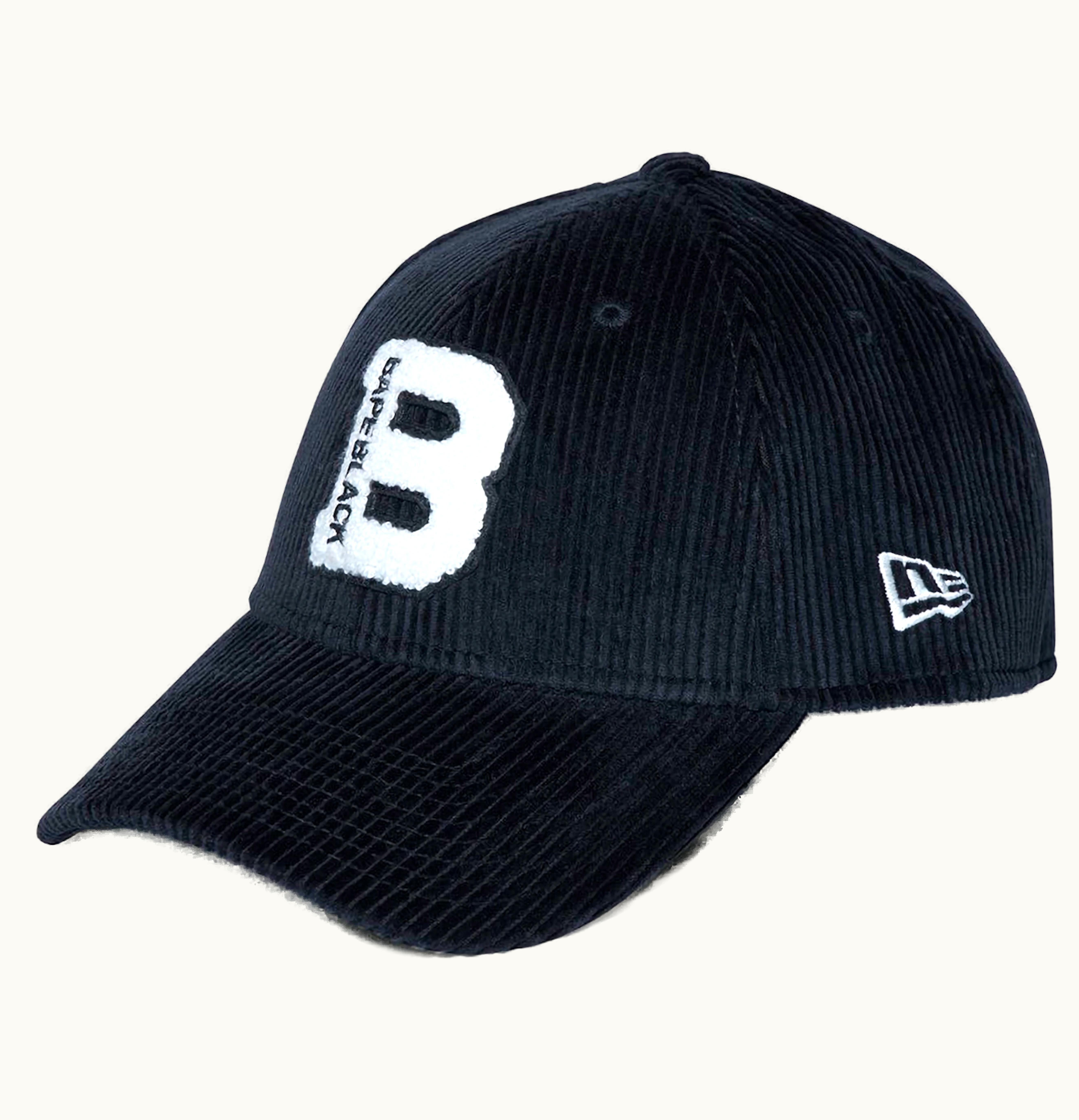 BAPE BAPE BLACK x New Era Logo Corduroy Cap Black