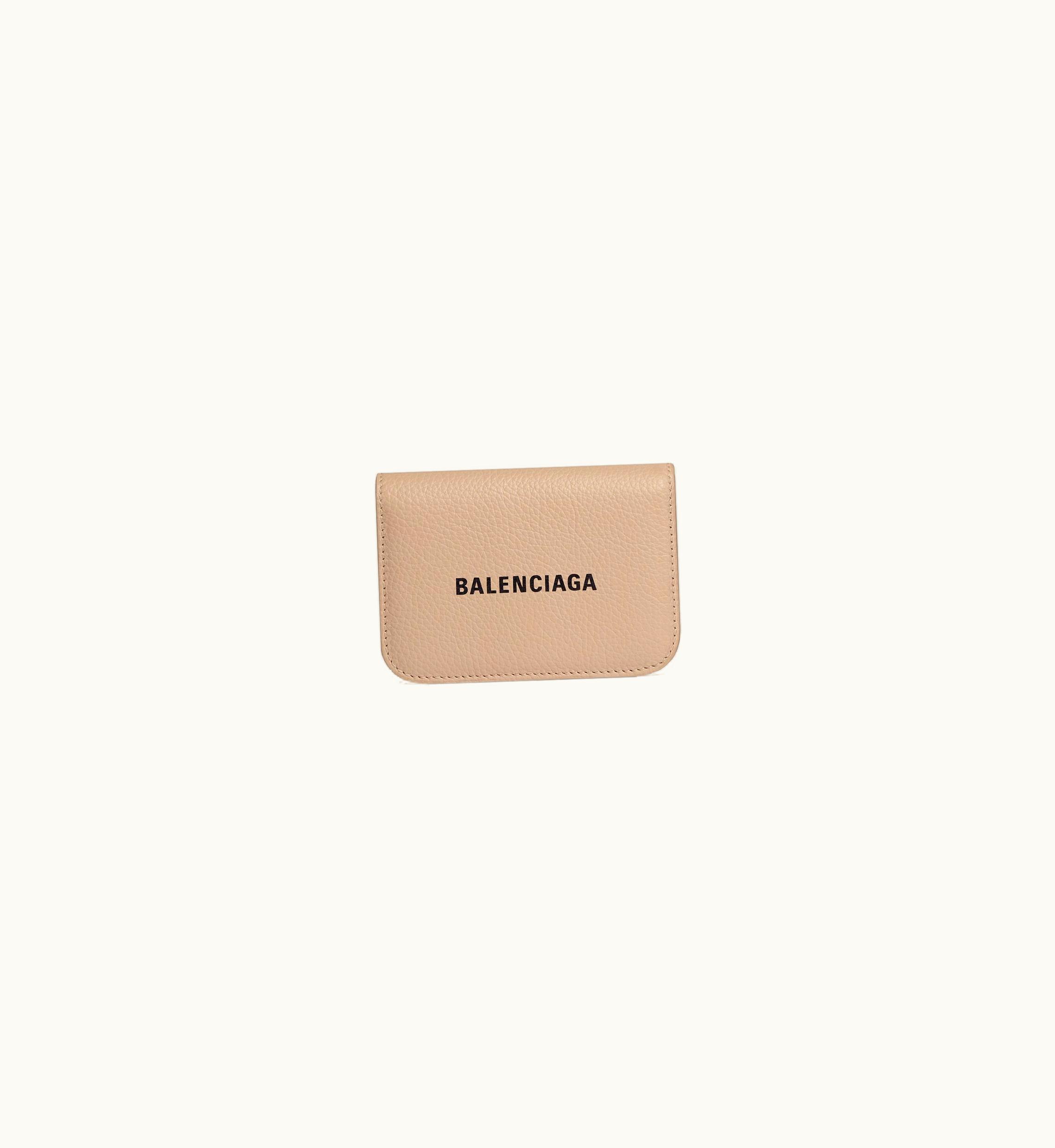 Balenciaga Balenciaga Women's Cash Mini Wallet In Beige / Black