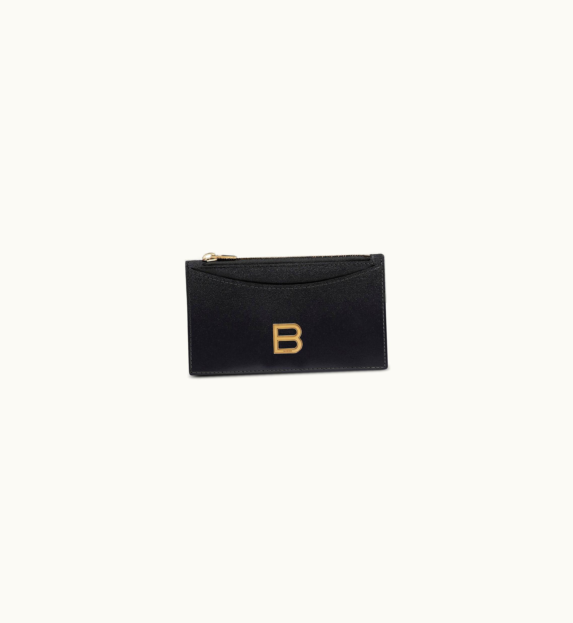 Balenciaga Balenciaga Women's Hourglass Long Coin And Card Holder In Black