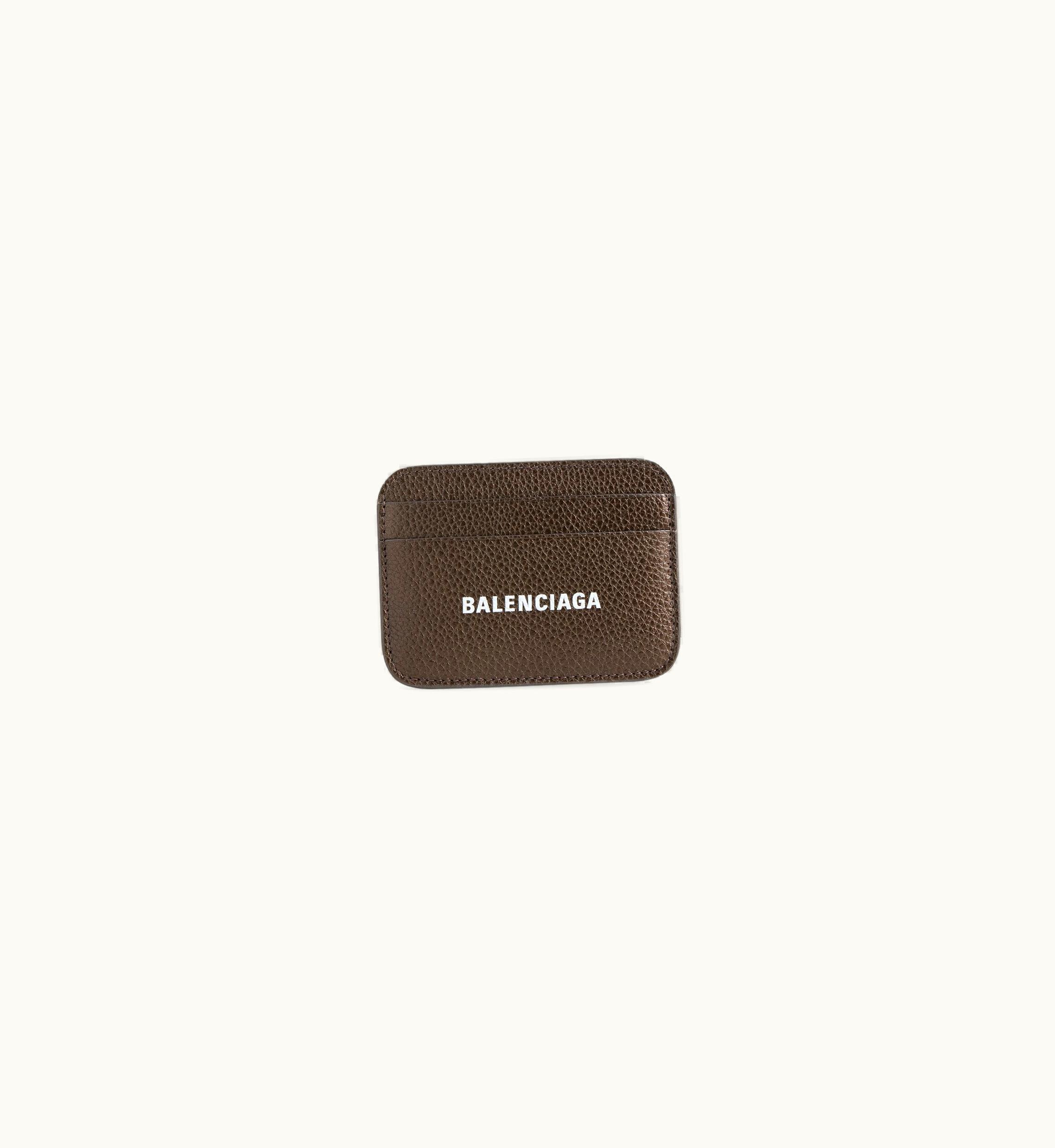 Balenciaga Balenciaga Women's Cash Card Holder Metallized In Bronze