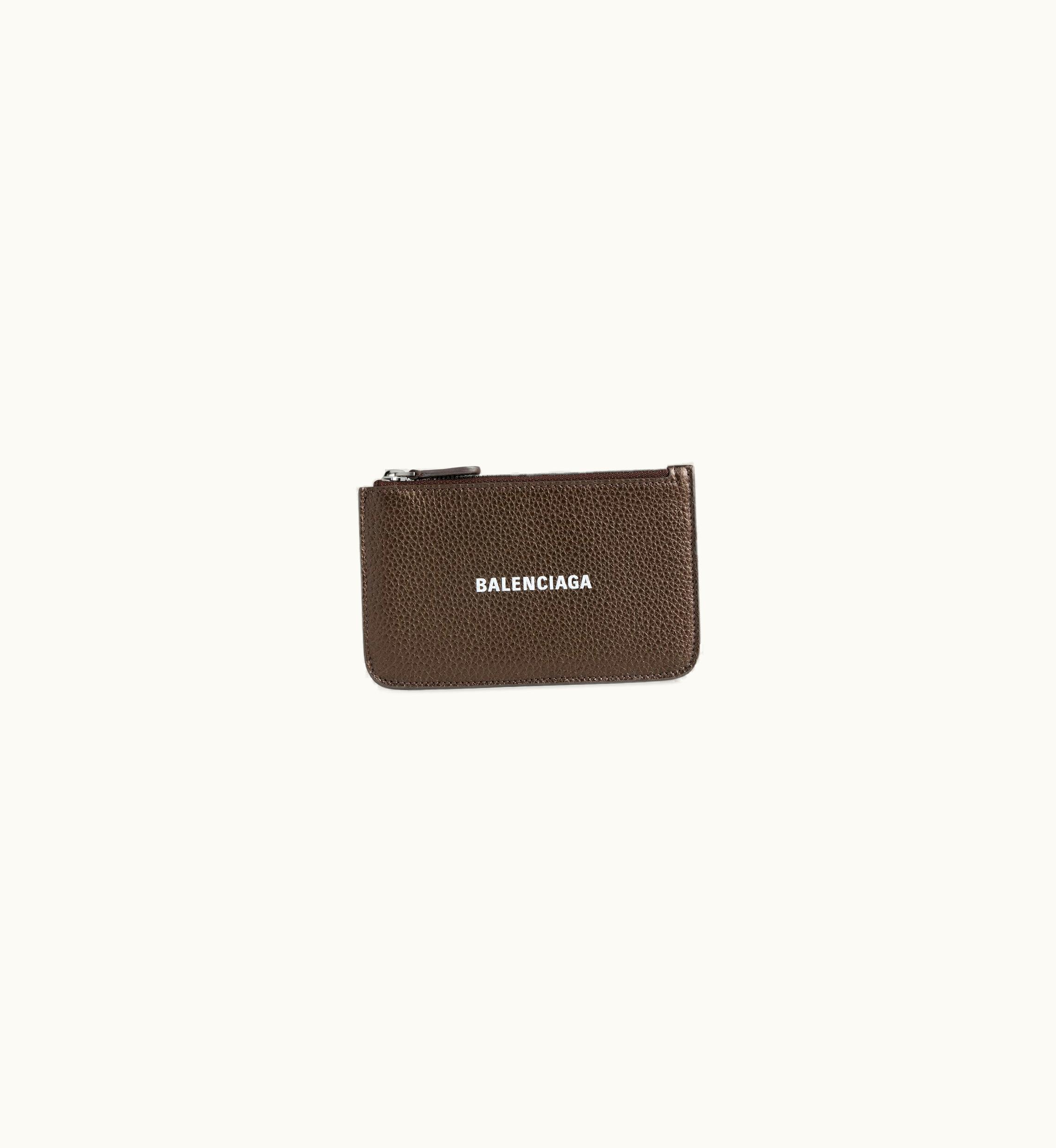Balenciaga Balenciaga Women's Cash Large Long Coin And Card Holder Metallized In Bronze