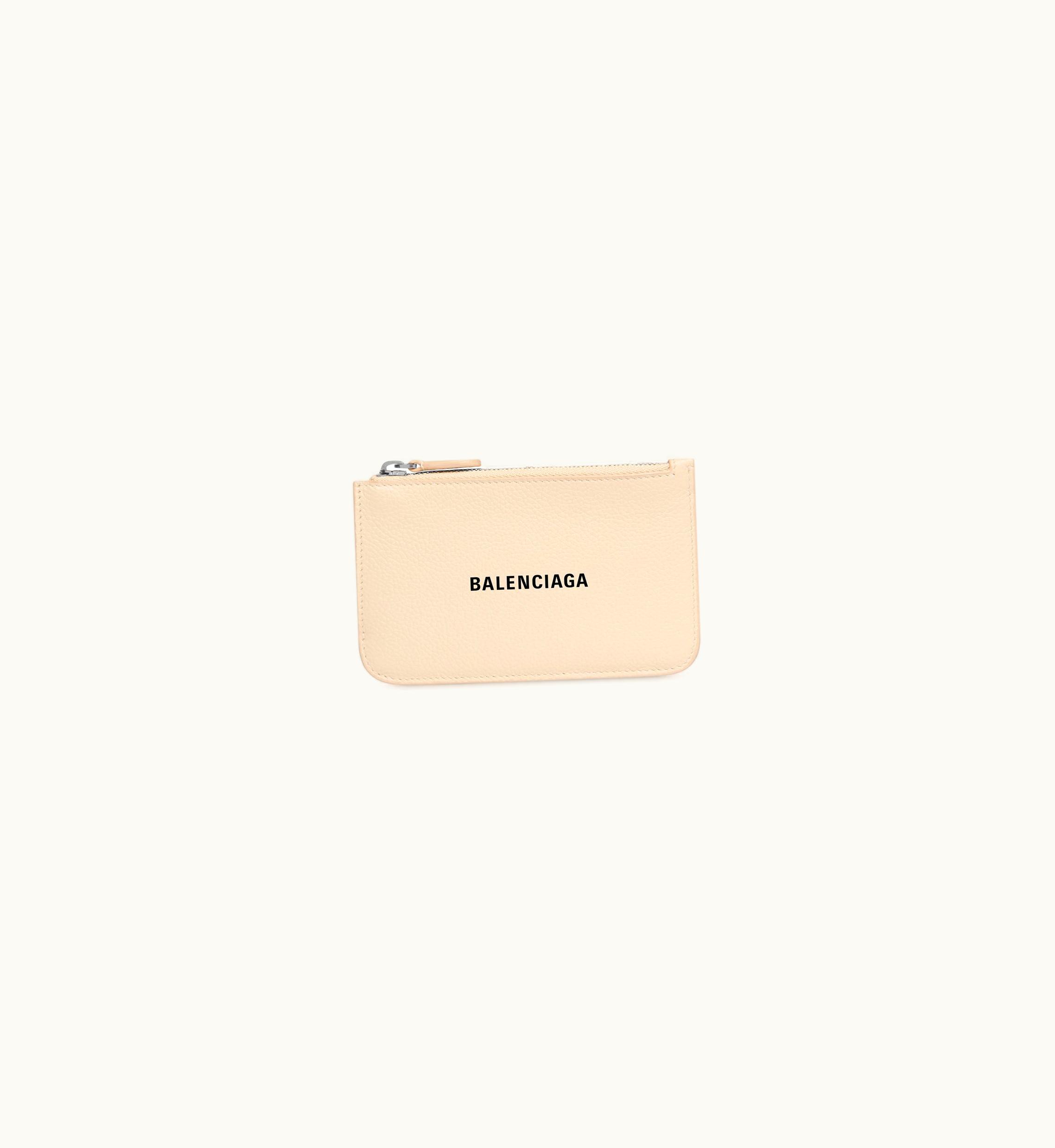 Balenciaga Balenciaga Women's Cash Large Long Coin And Card Holder In Sand