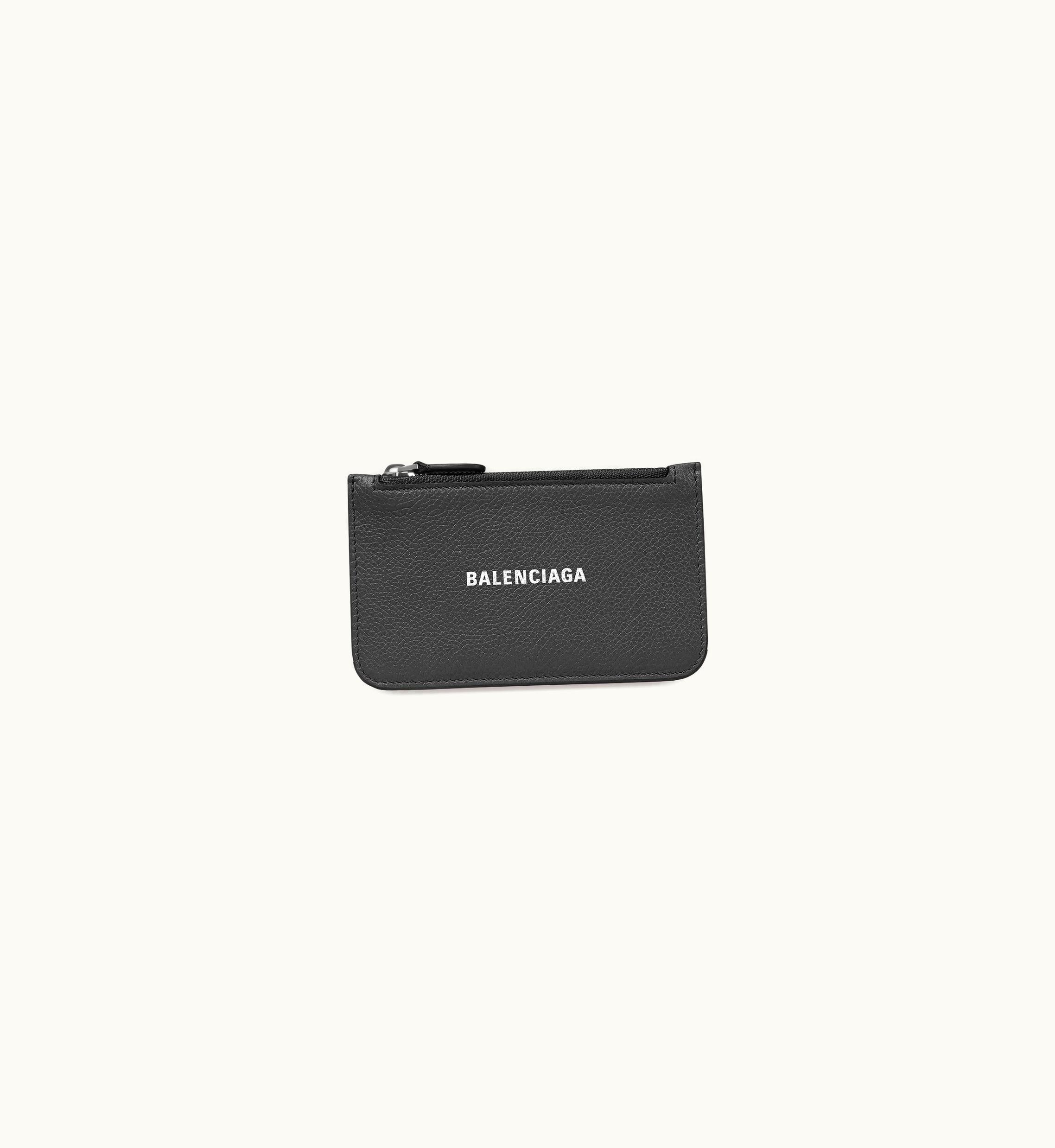 Balenciaga Balenciaga Women's Cash Large Long Coin And Card Holder In Black