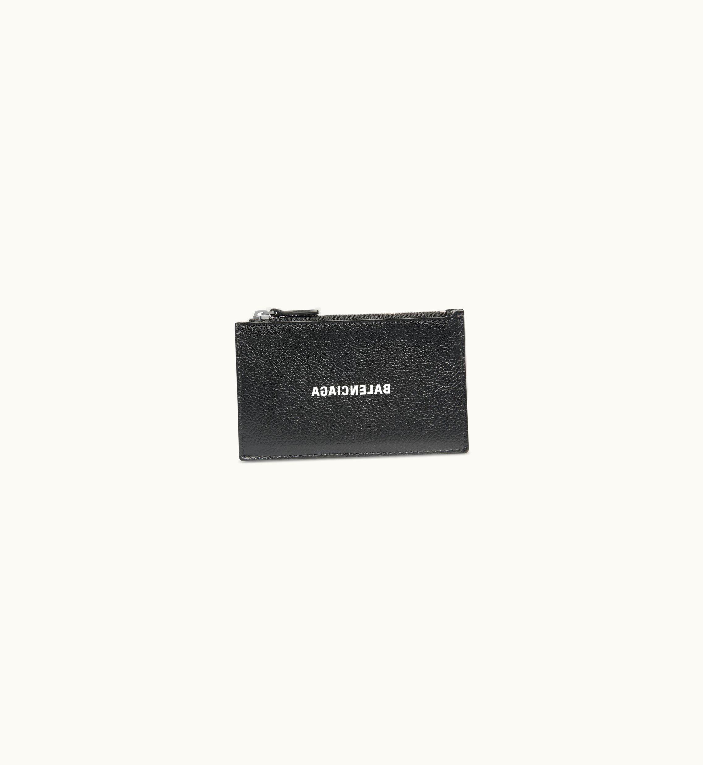 Balenciaga Balenciaga Cash Large Long Coin And Card Holder In Black
