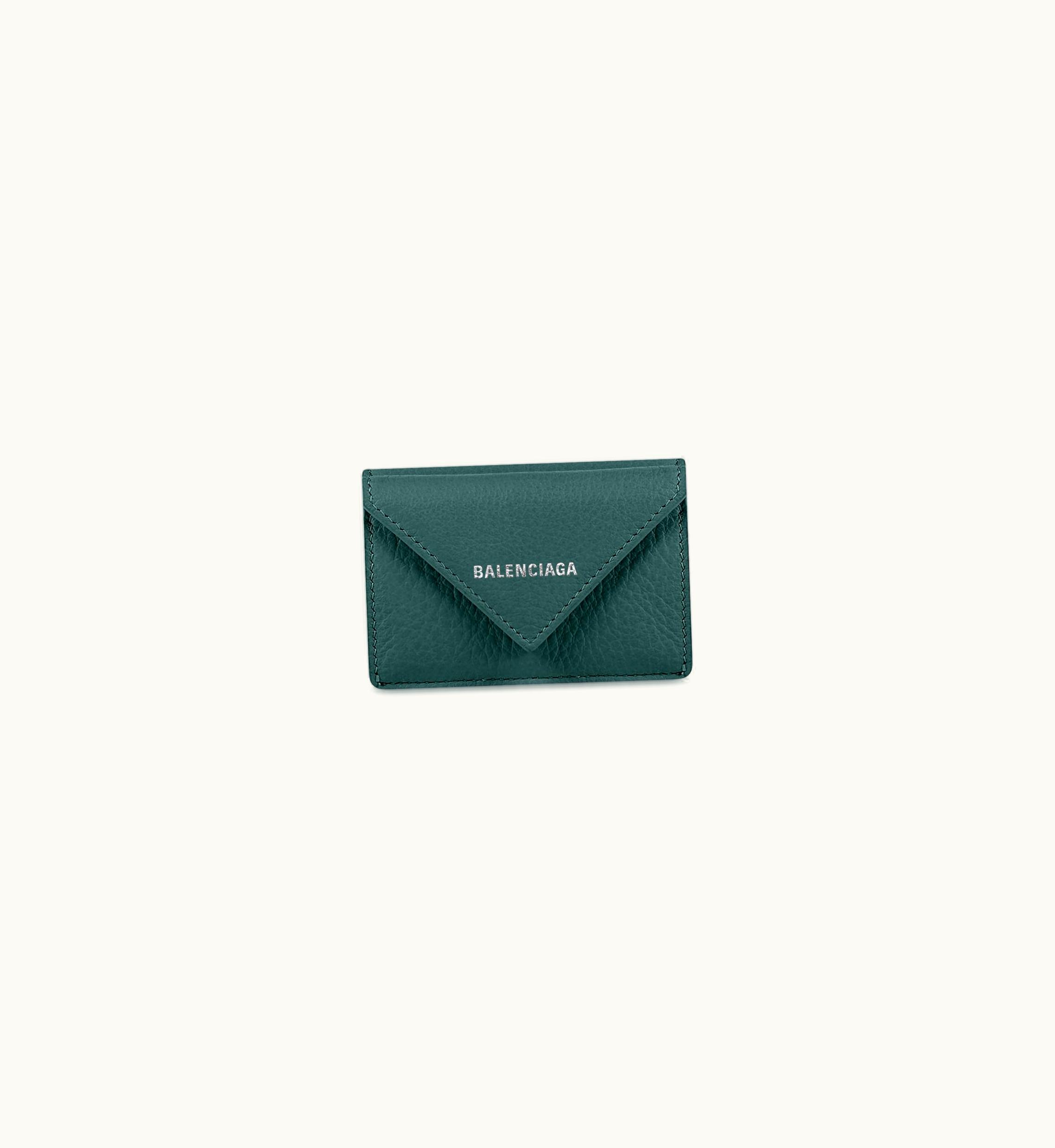 Balenciaga Balenciaga Papier Mini Wallet In Green