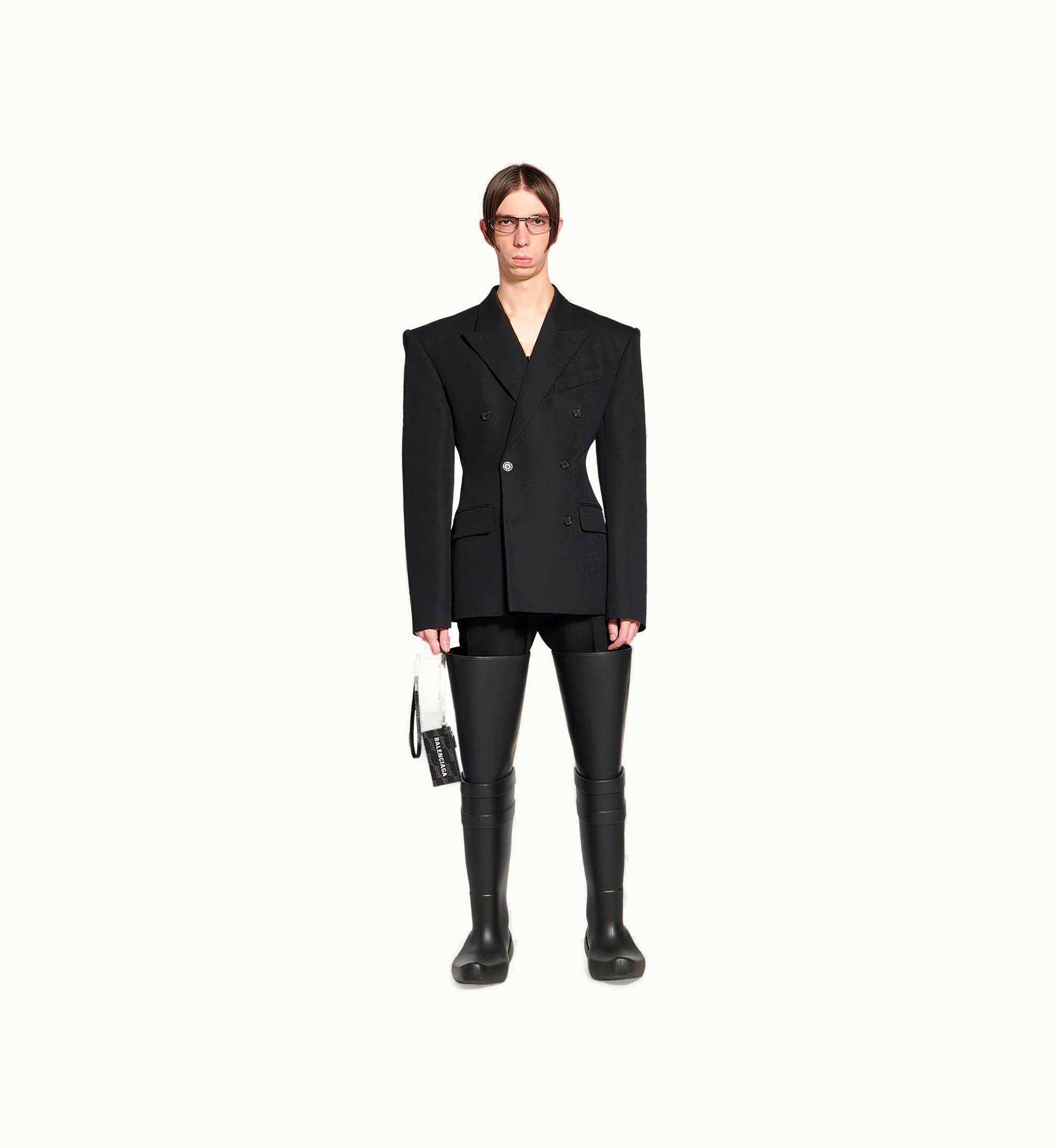 Balenciaga Balenciaga Signature Card Case On Keychain BB Monogram Coated Canvas In Black