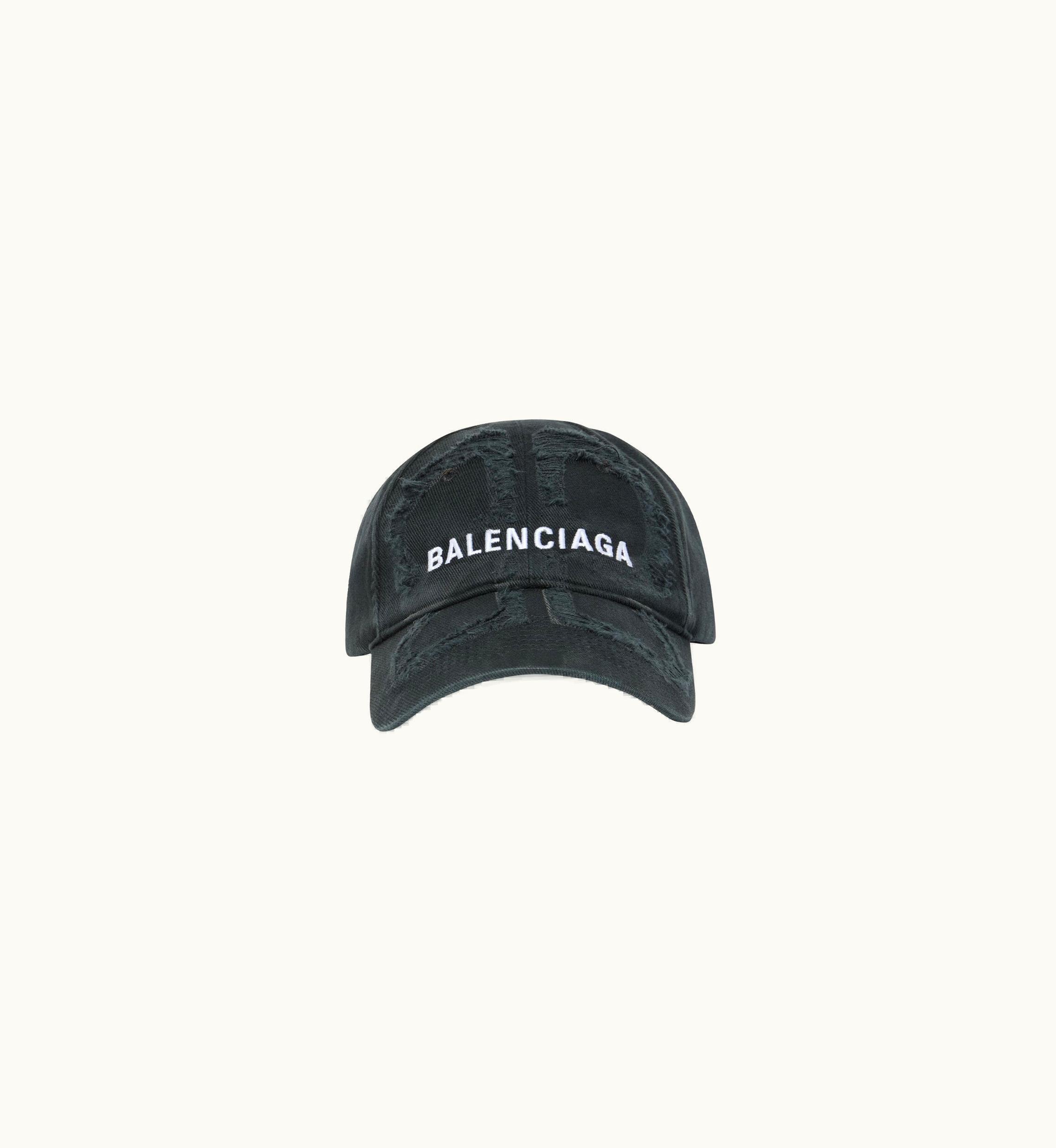 Balenciaga Balenciaga BB Laser Destroyed Cap In Black