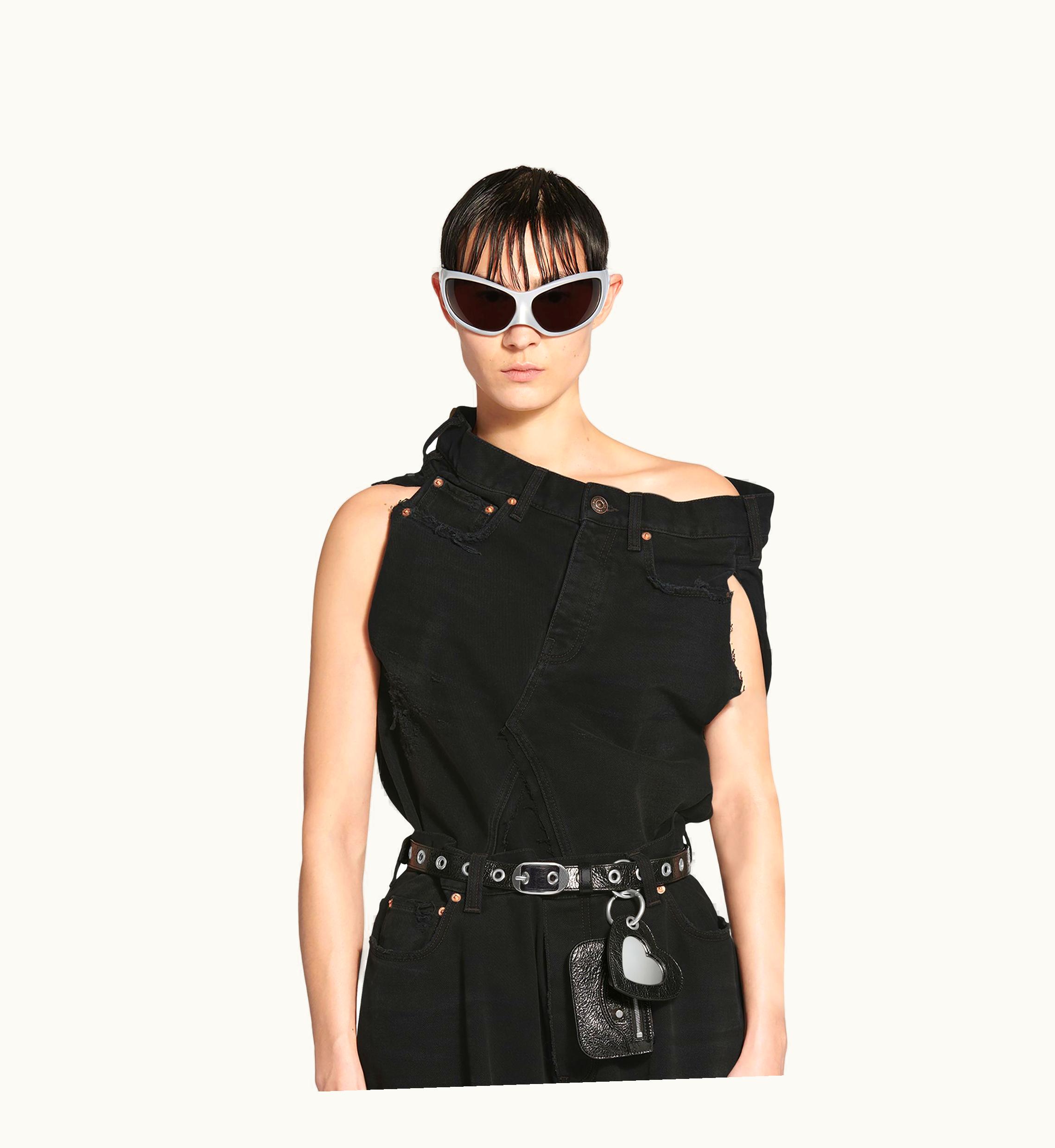 Balenciaga Balenciaga Women's Le Cagole Charms Belt In Black