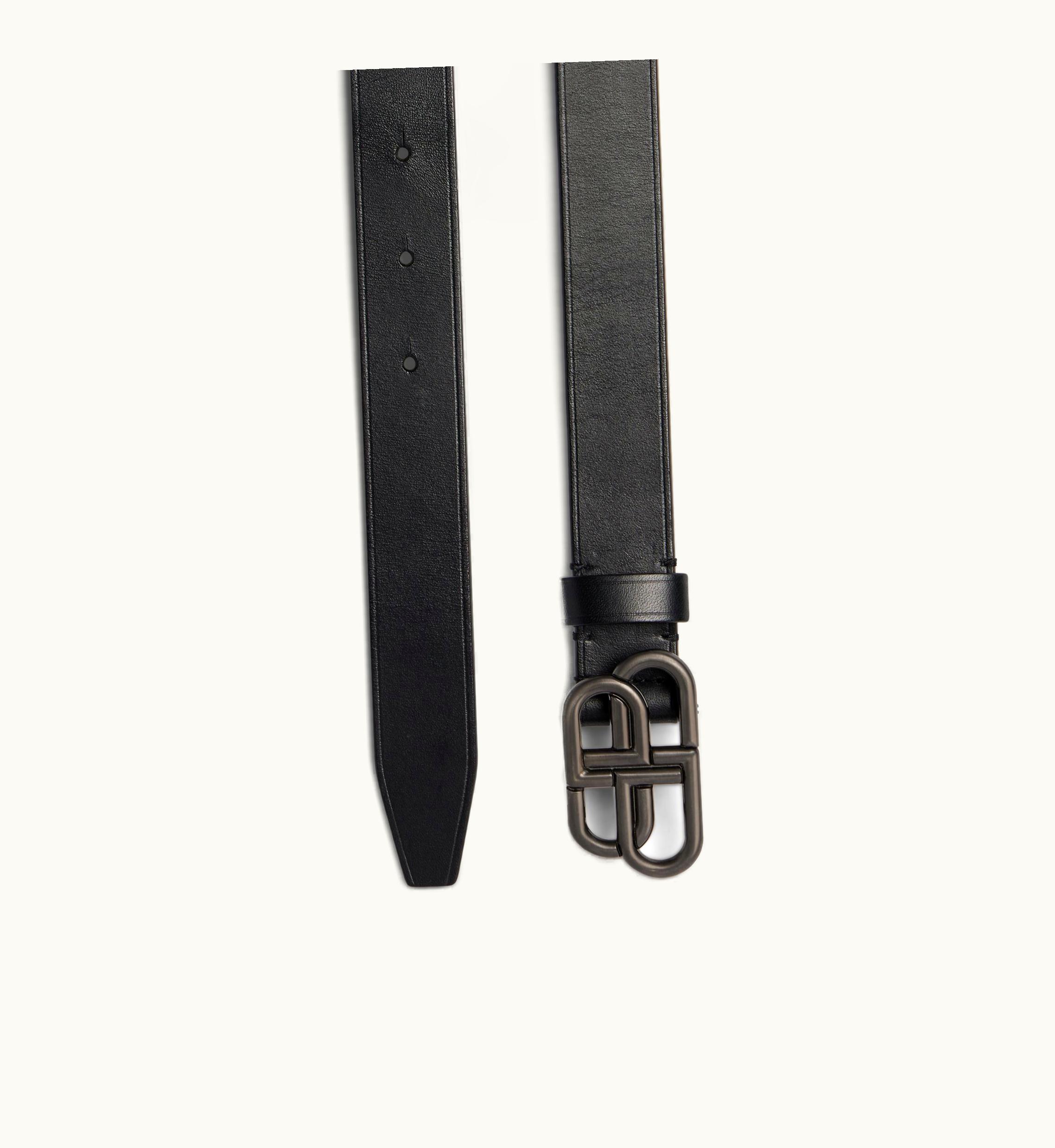 Balenciaga Balenciaga Women's BB Thin Belt In Black 5816901CH0J1000