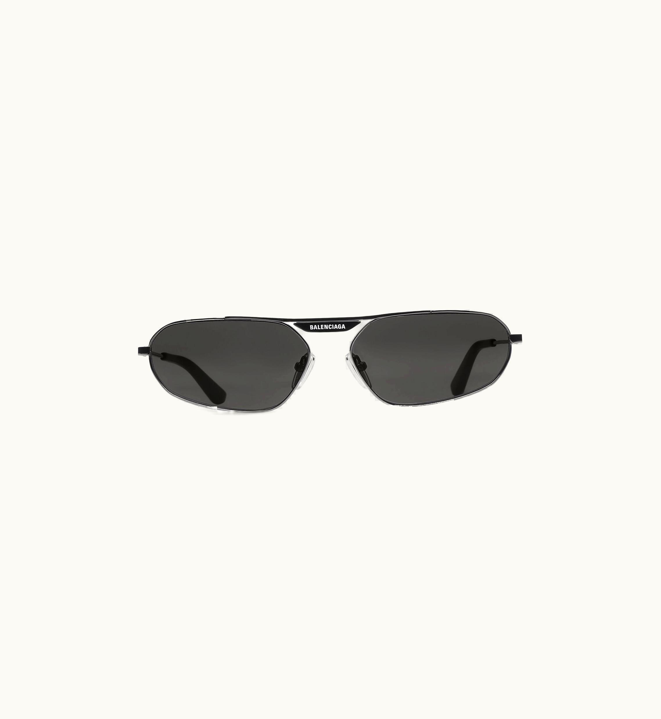 Balenciaga Balenciaga Tag 2.0 Oval Sunglasses In Black