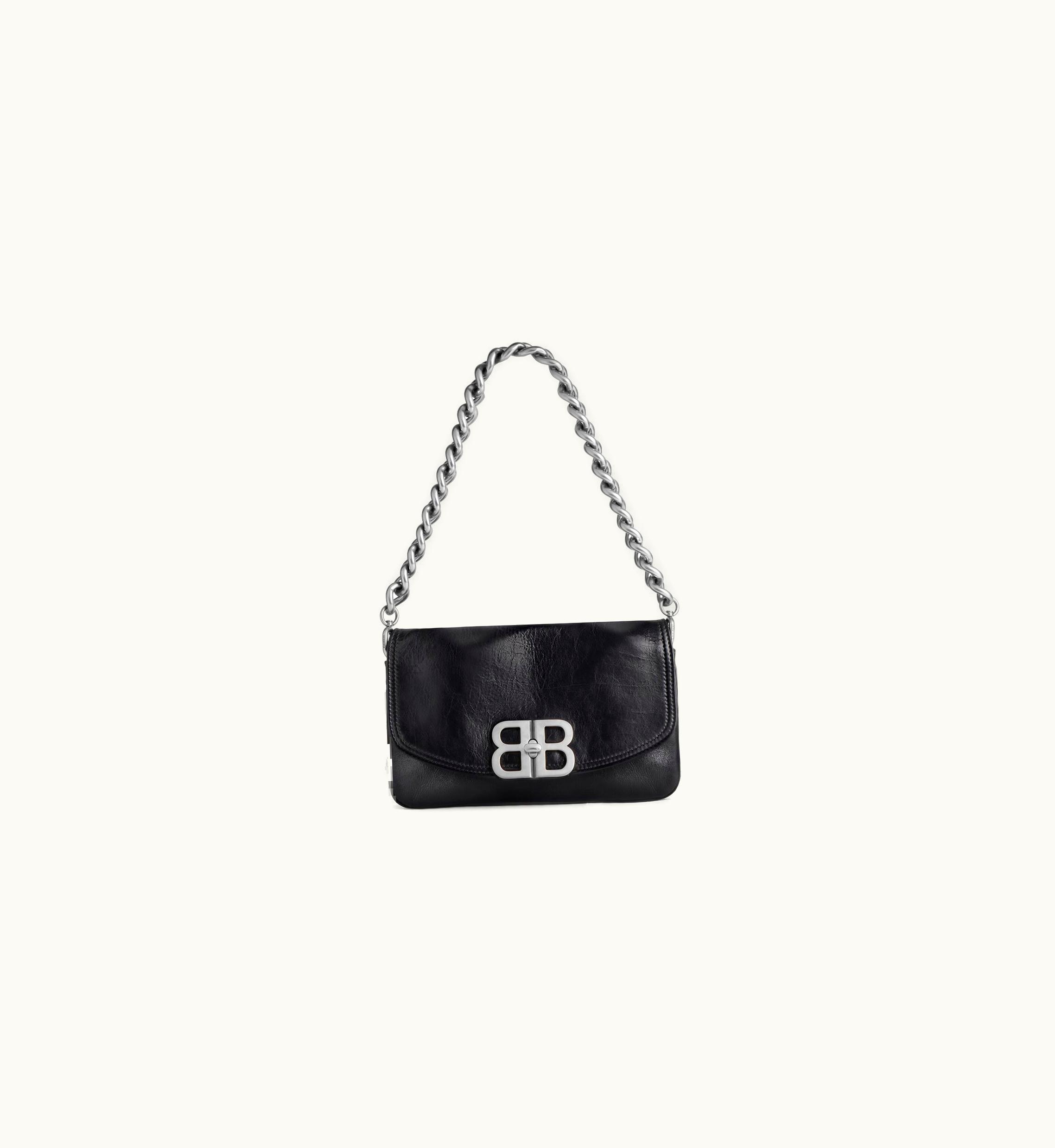 Balenciaga Balenciaga Women's BB Soft Small Flap Bag In Black