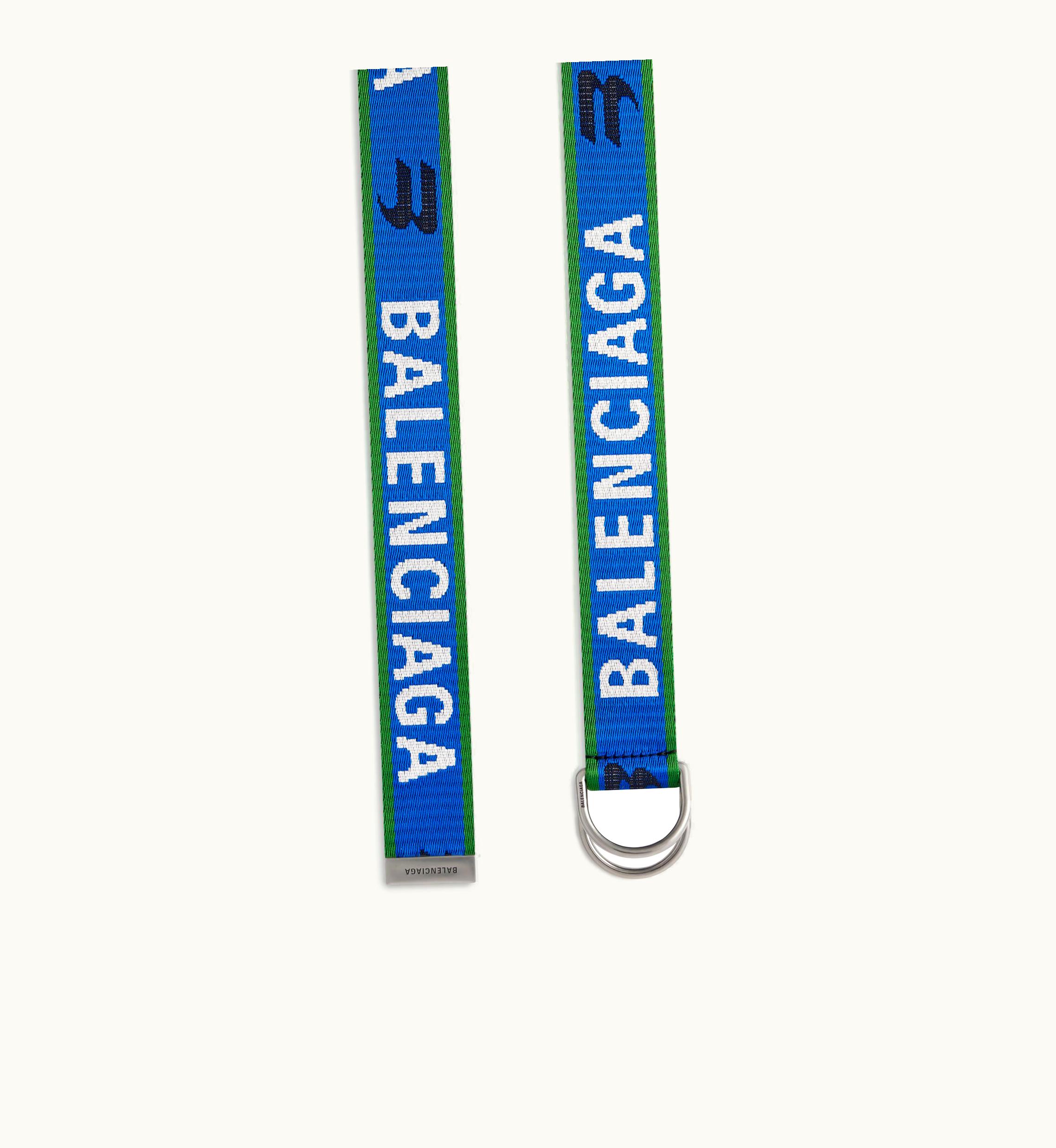 Balenciaga Balenciaga Men's D Ring Belt In Navy Blue