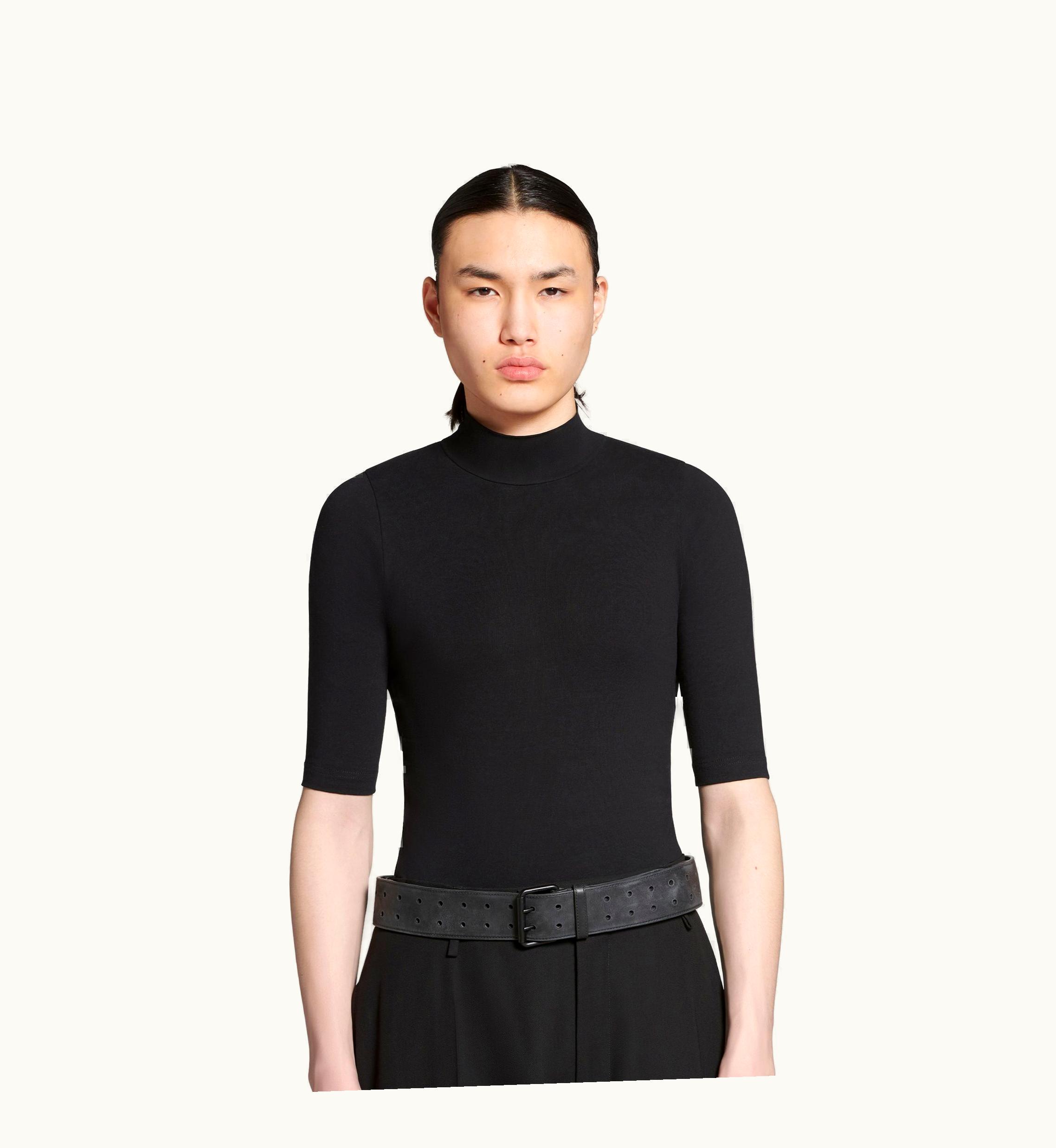 Balenciaga Balenciaga Men's Double Holes Belt In Black