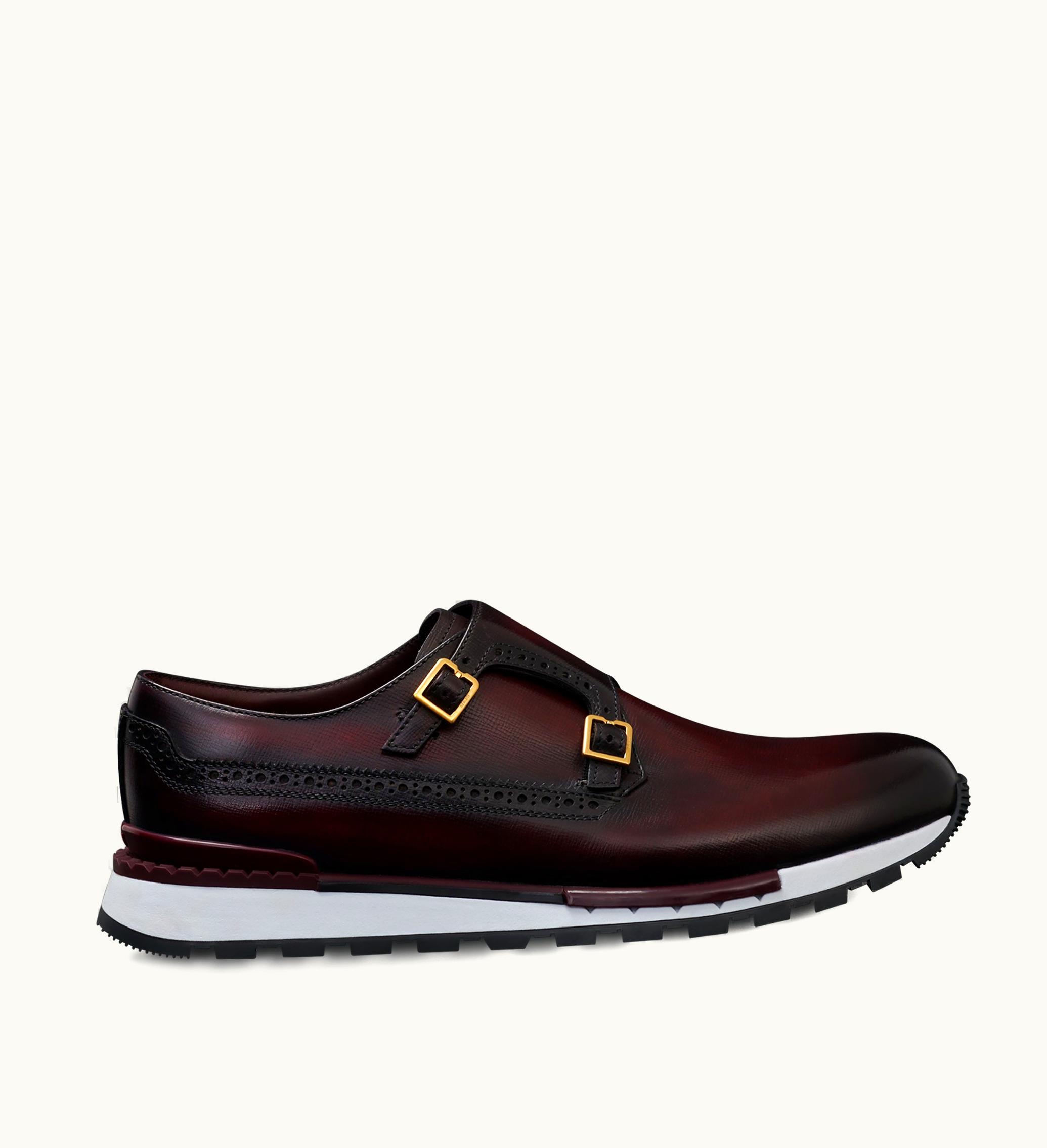Berluti Berluti Fast Track Leather Sneaker Saint Emilion Tri