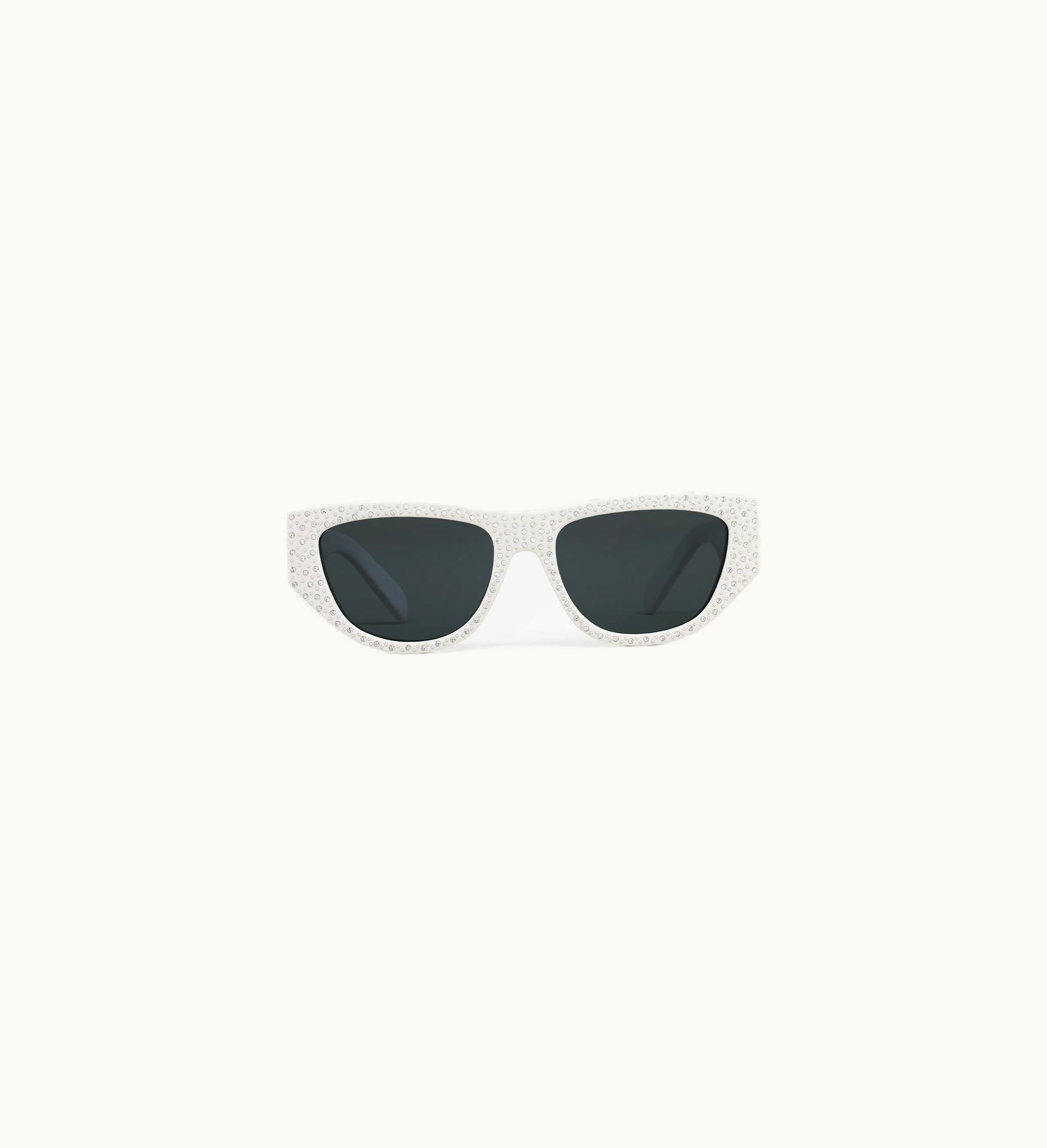 Celine Celine Monochroms 06 Sunglasses In Acetate - White