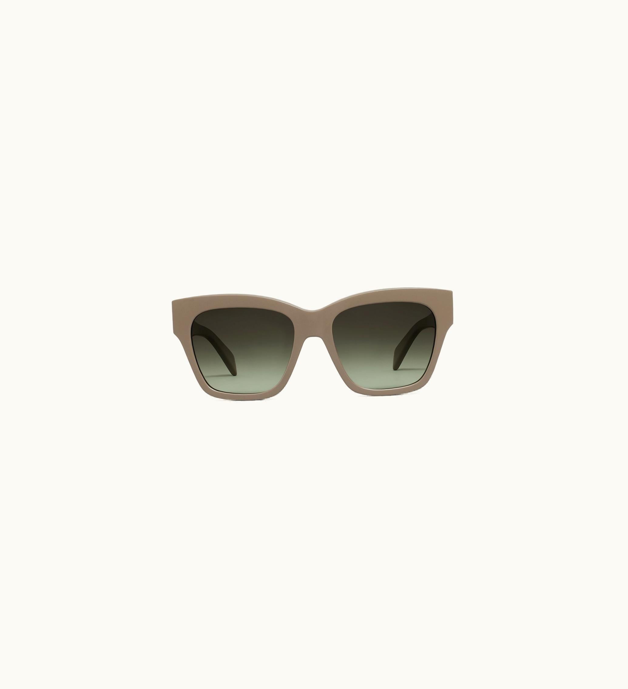 Celine Celine Triomphe 09 Sunglasses In Acetate - Khaki