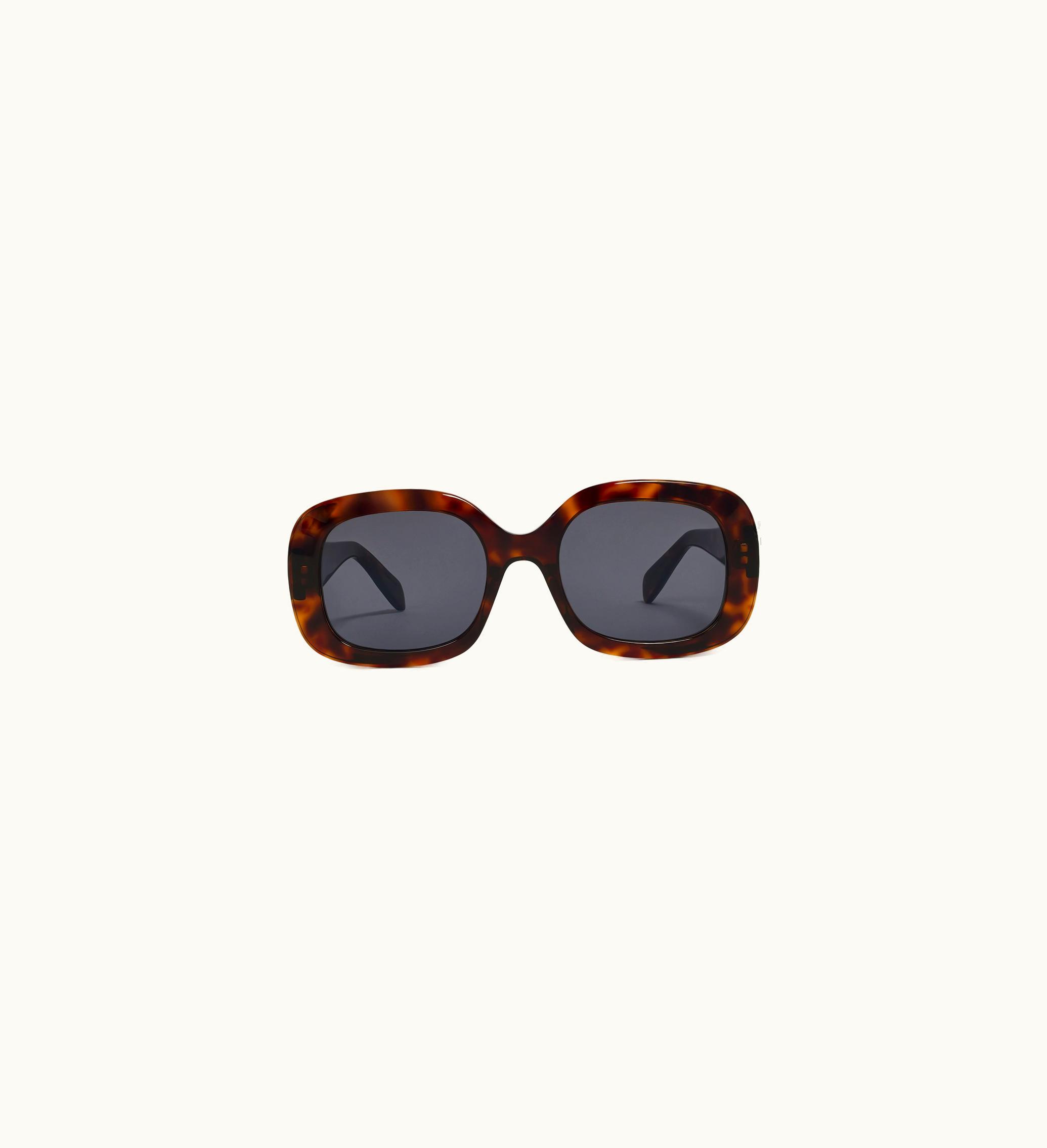 Celine Celine Lulu Triomphe Sunglasses In Acetate - Red Havana