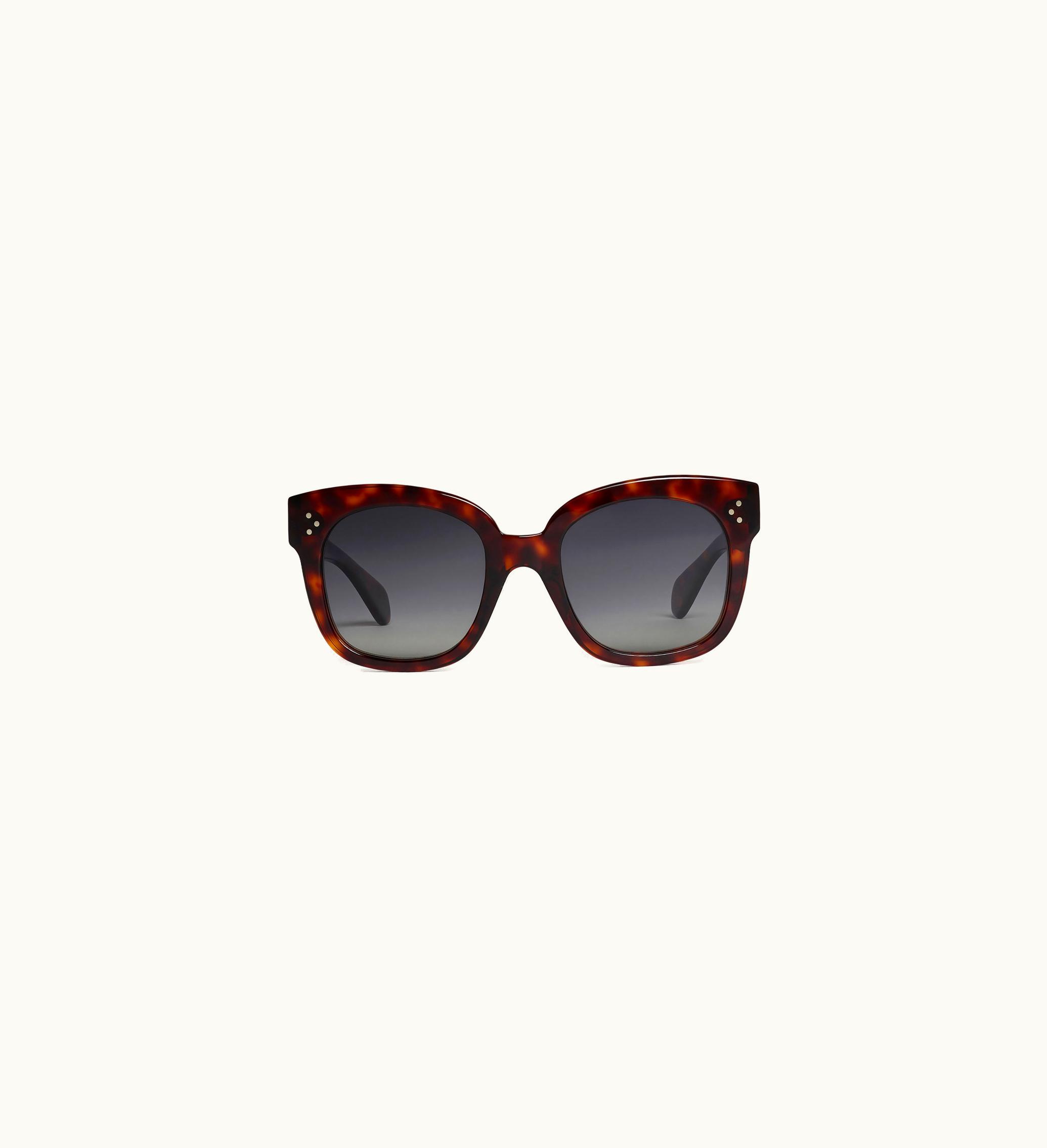 Celine Celine Oversized S002 Sunglasses In Acetate With Polarized Lenses - Red Havana