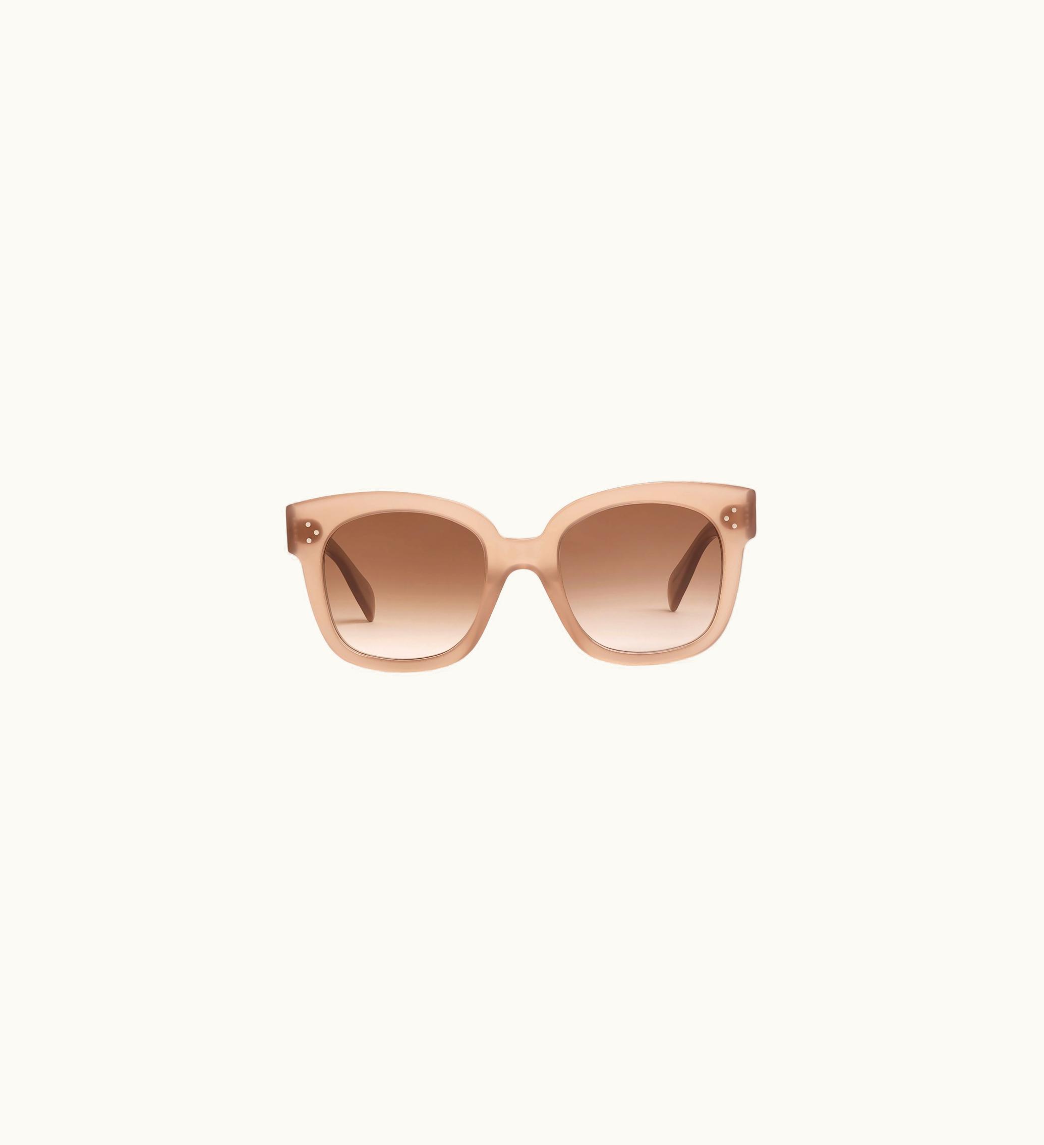 Celine Celine Oversized S002 Sunglasses In Acetate - Milky Hazelnut