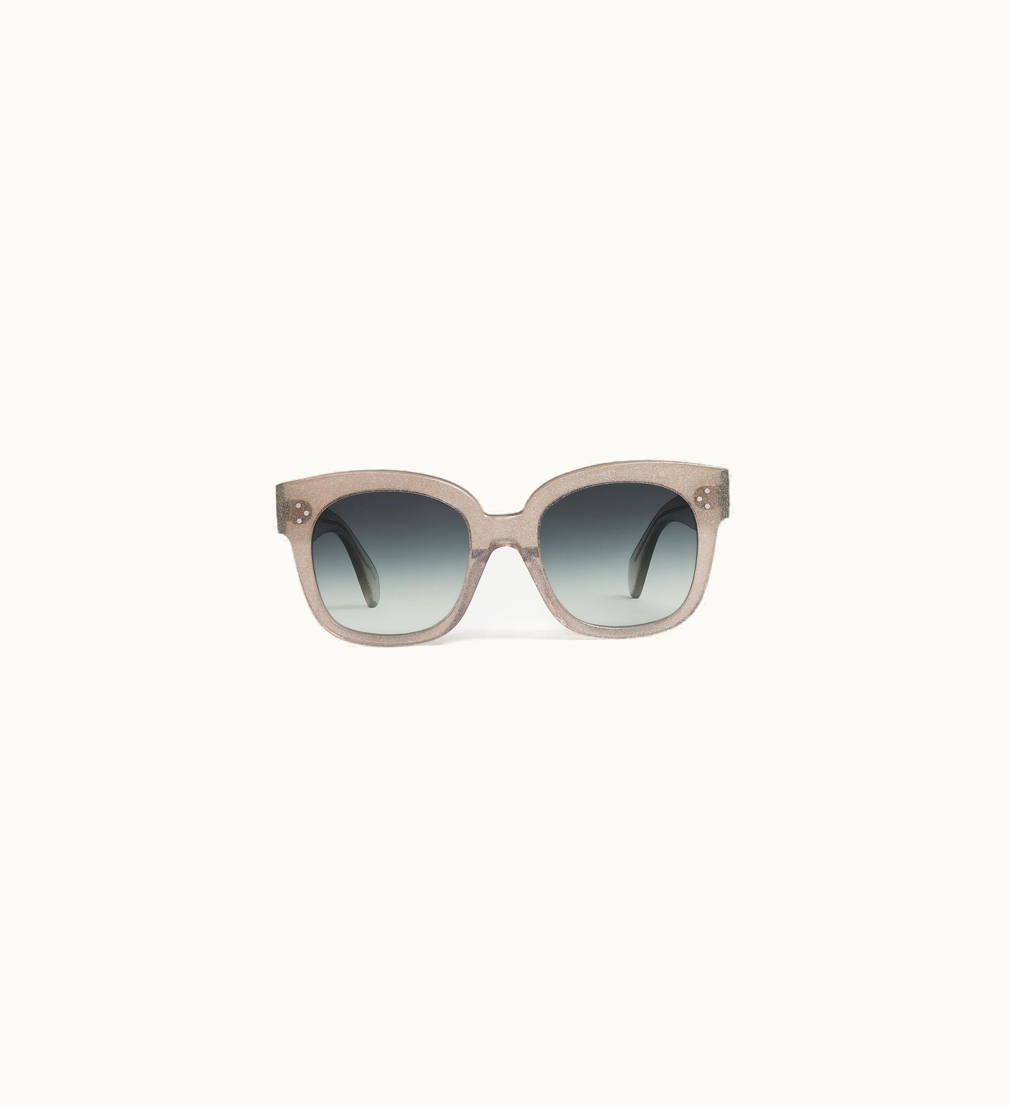Celine Celine Oversized S002 Sunglasses In Acetate - Silver Glitter