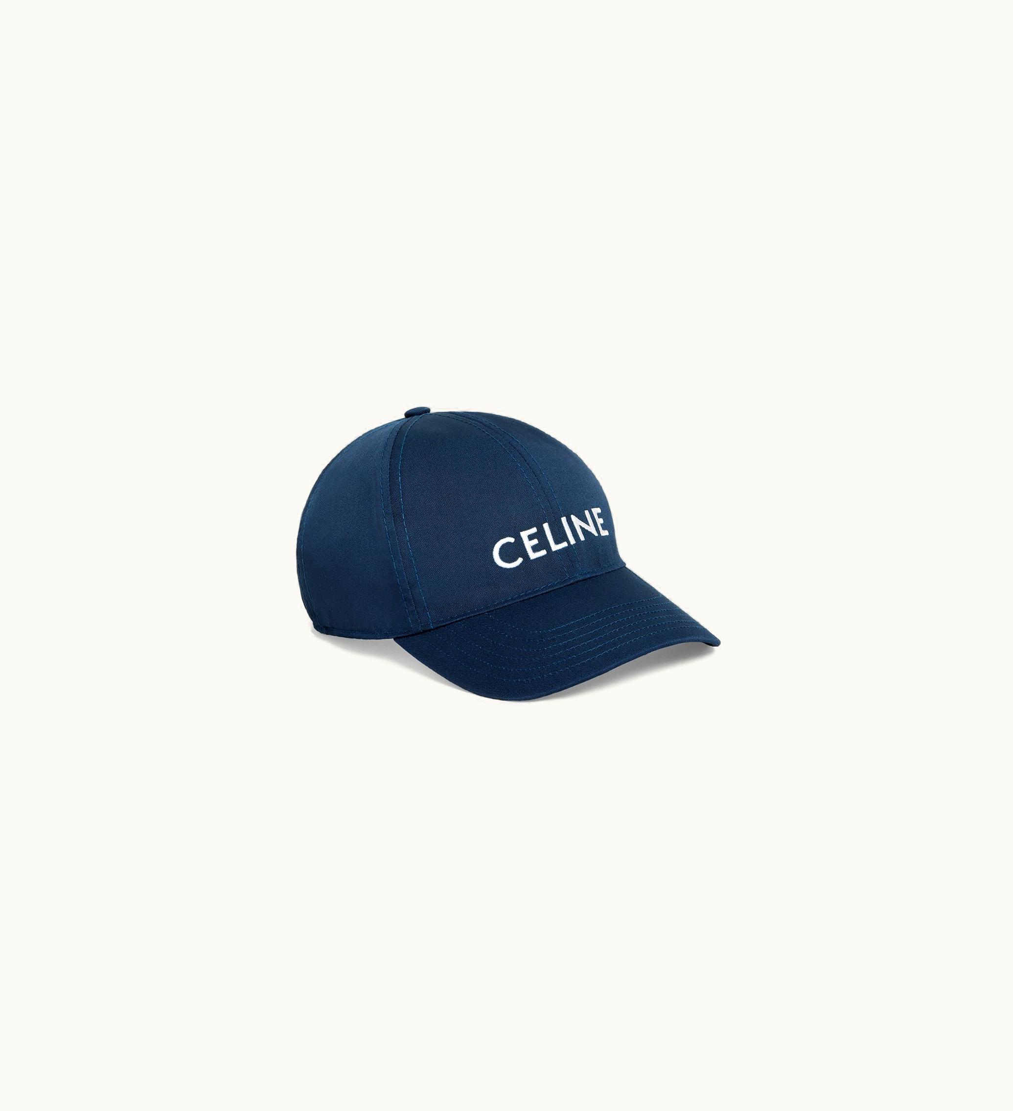 Celine Celine Baseball Cap In Cotton - Marine