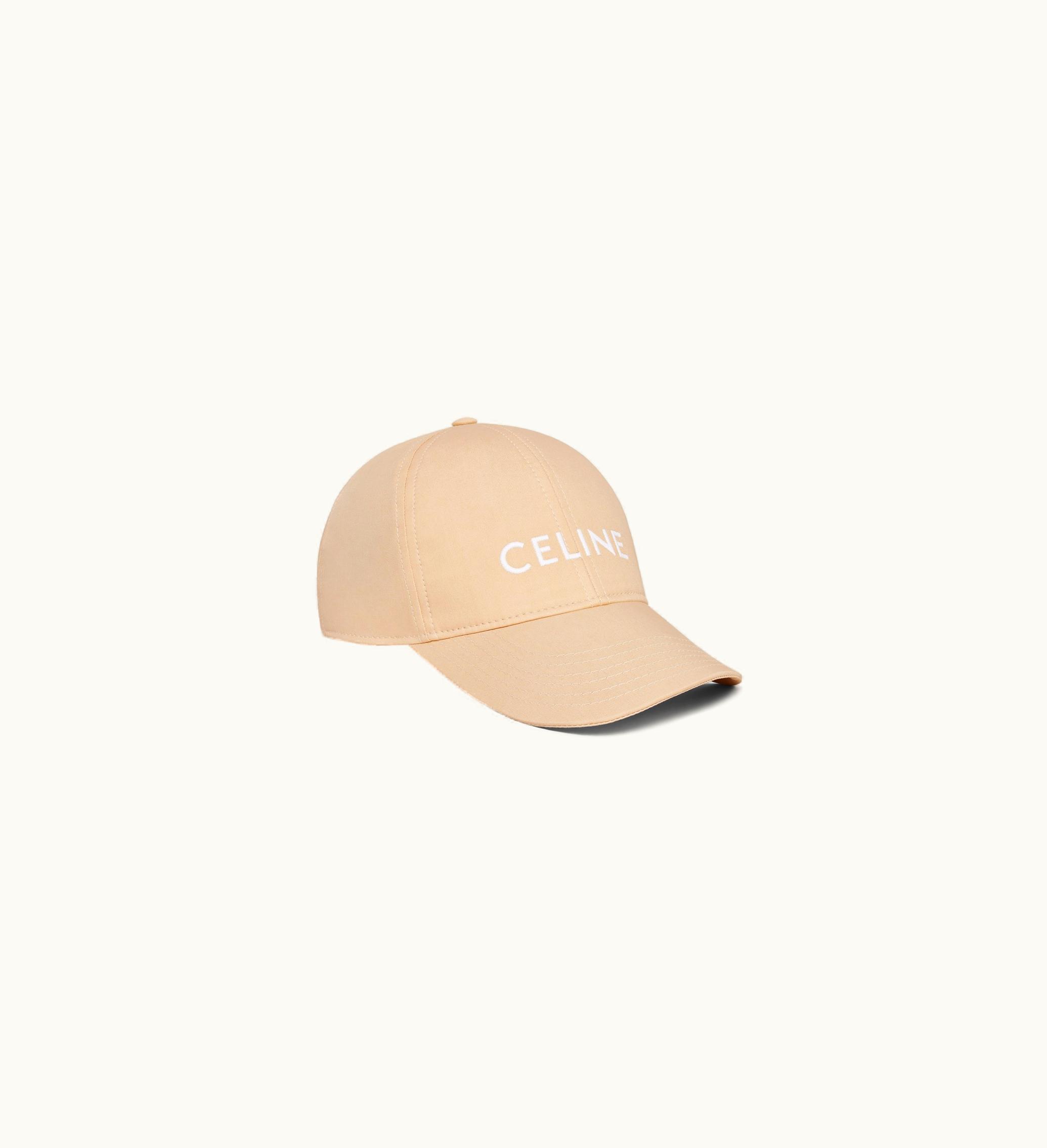 Celine Celine Baseball Cap In Cotton - Champagne Foncé