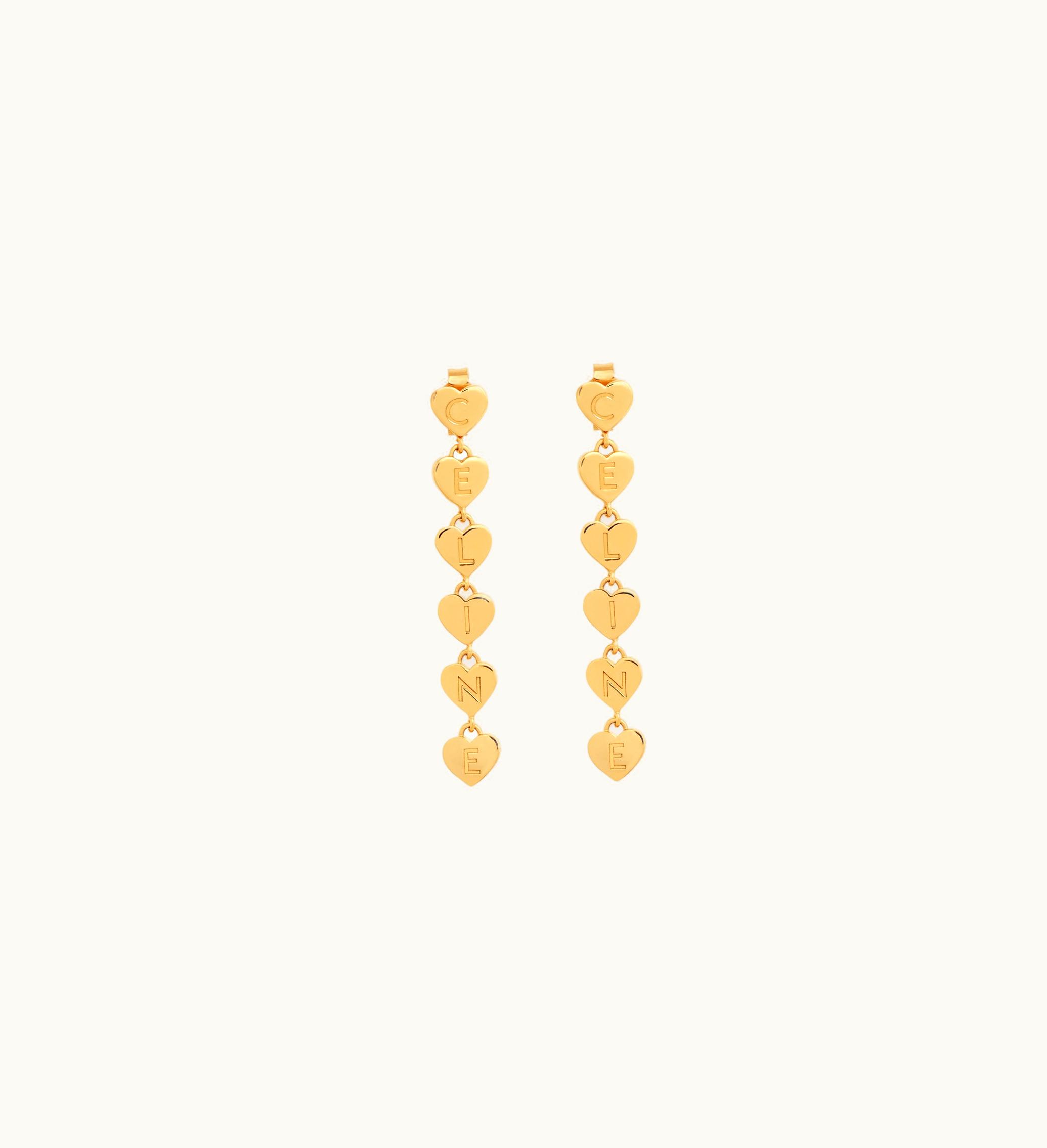 Celine Cœur Celine Earrings In Brass With Gold Finish - Gold