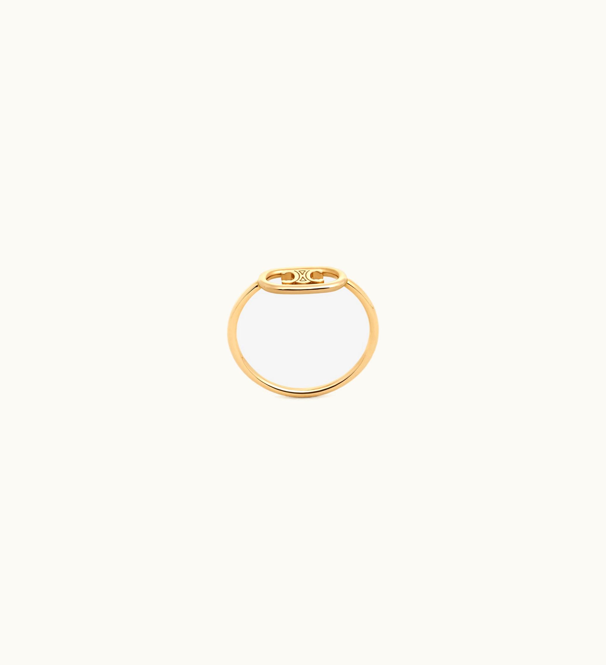 Celine Celine Maillon Triomphe Ring In Yellow Gold - Yellow Gold