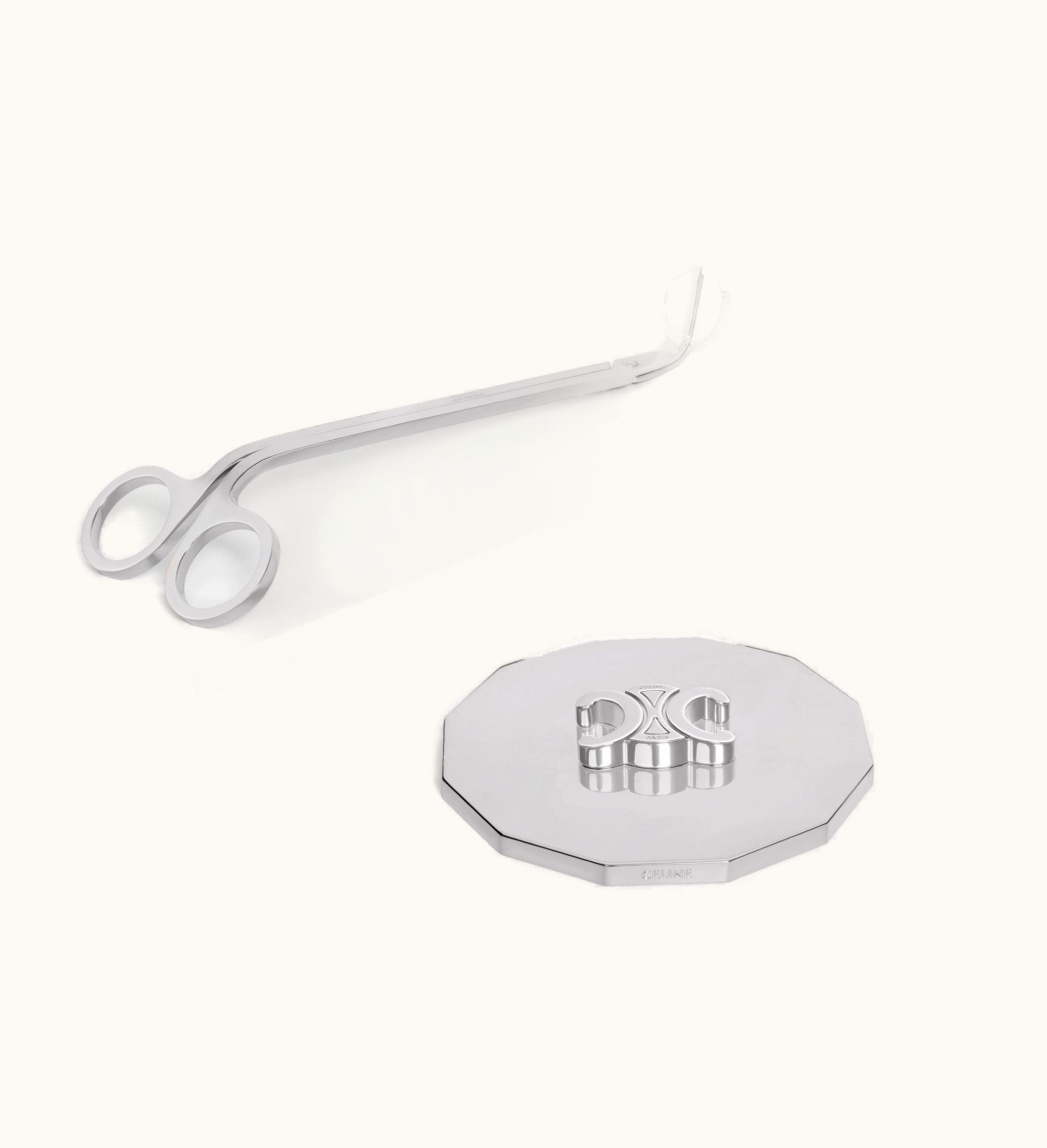 Celine Celine Candle Accessories In Steel - Silver