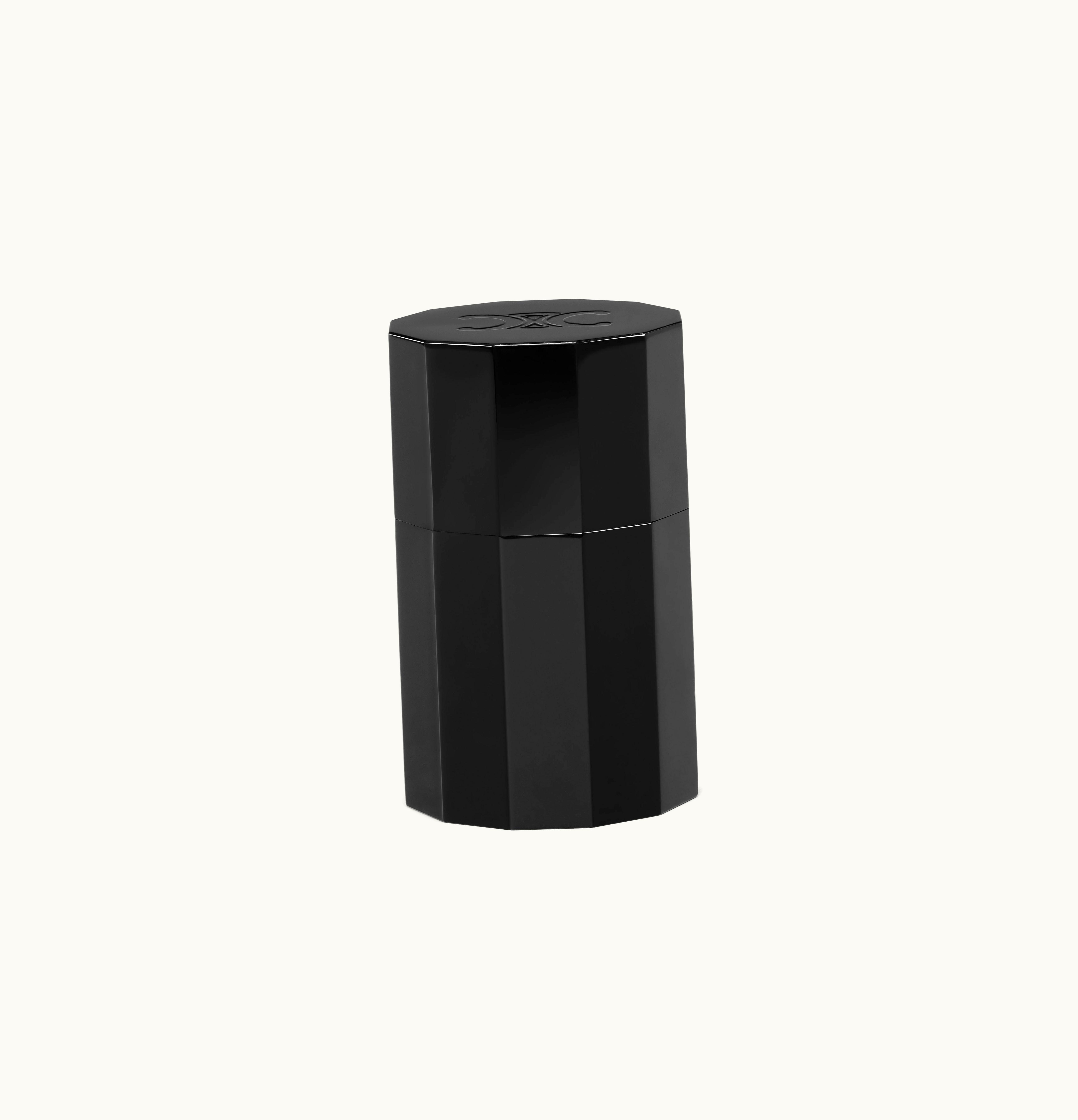 Celine Celine Cotton Swab Pot In Aluminium - Black / Black