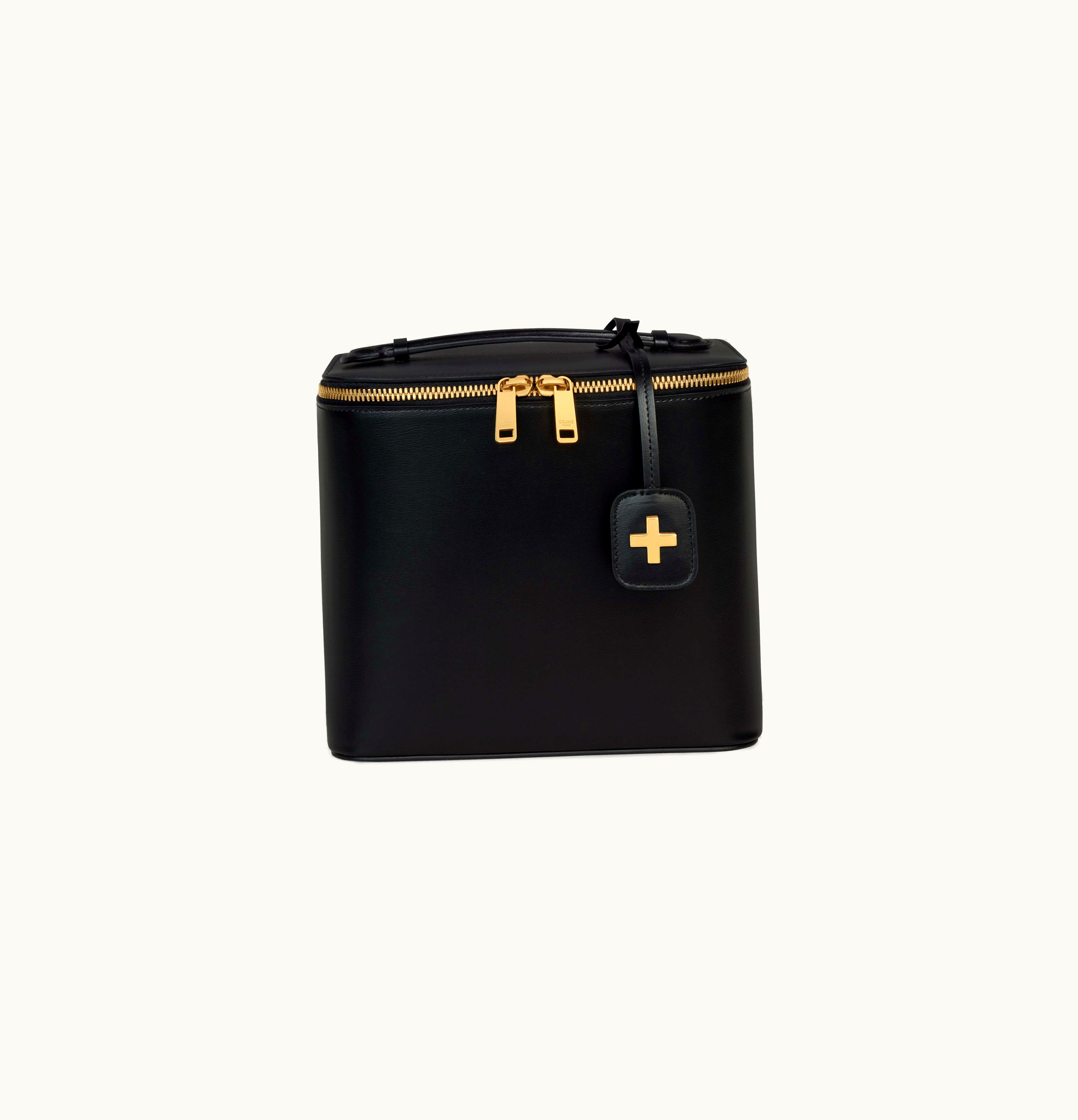 Celine Celine Pharmacy Case In Shiny Calfskin - Black