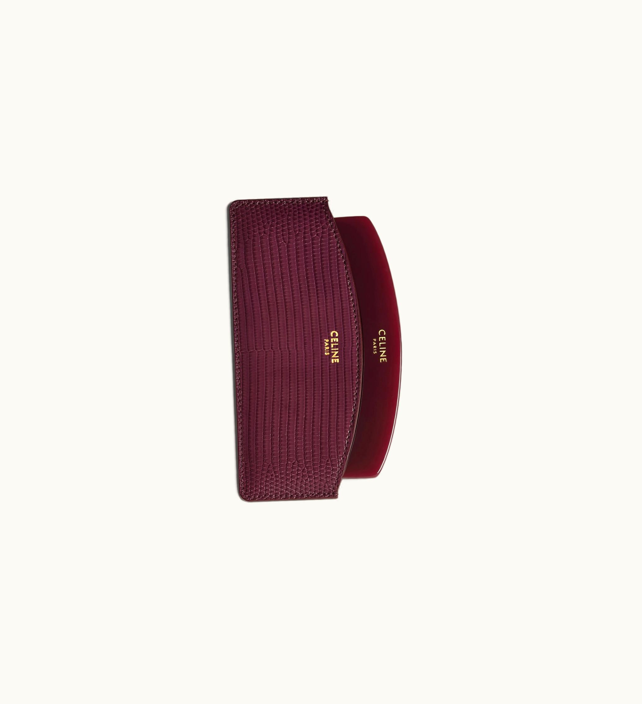 Celine Celine Curved Hair Comb In Lizard - Açaï