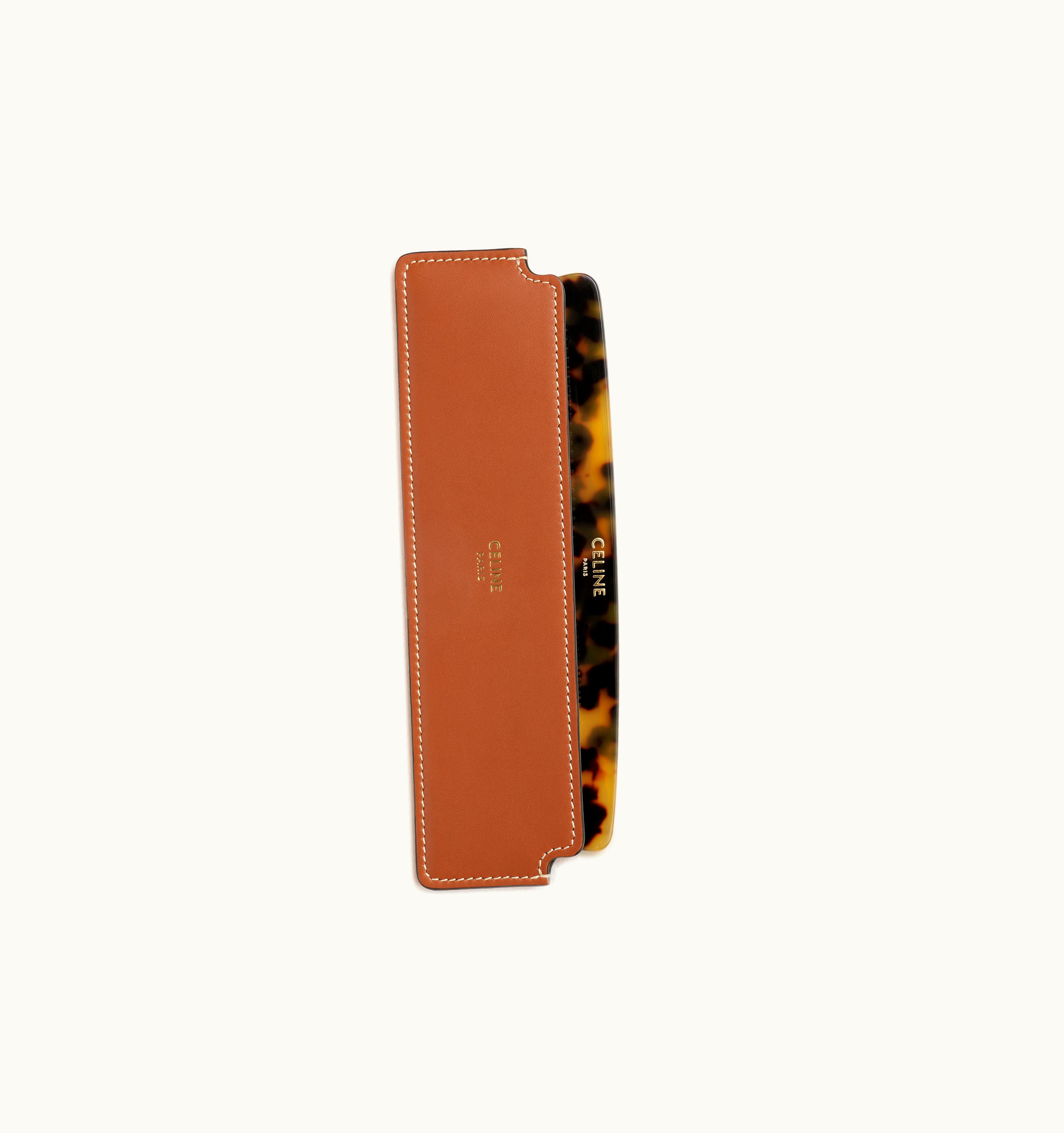 Celine Celine Hair Comb In Natural Calfskin - Tan