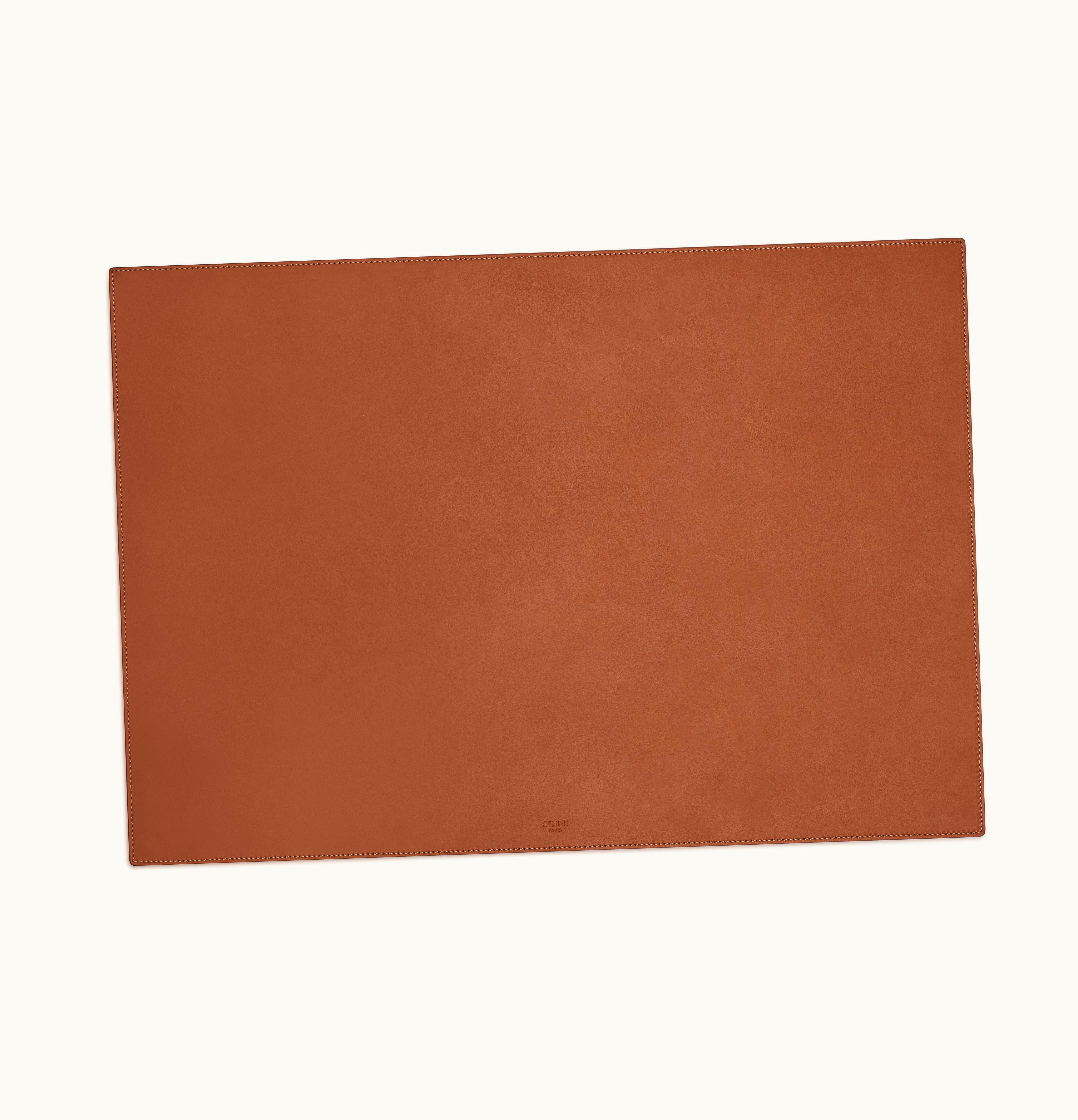 Celine Celine Desk Pad In Natural Calfskin - Tan