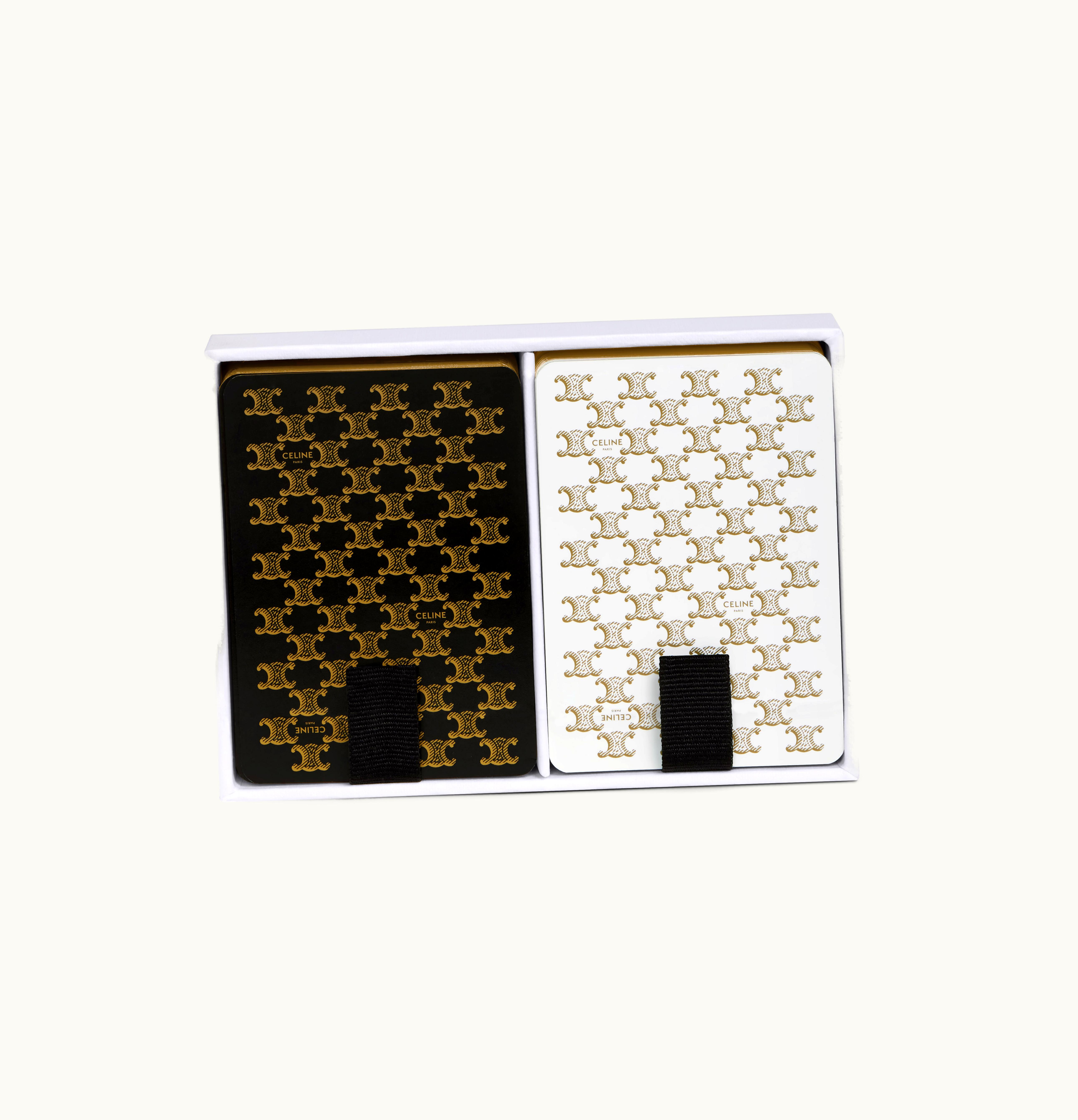 Celine Celine Double Playing Cards Set - Black / White
