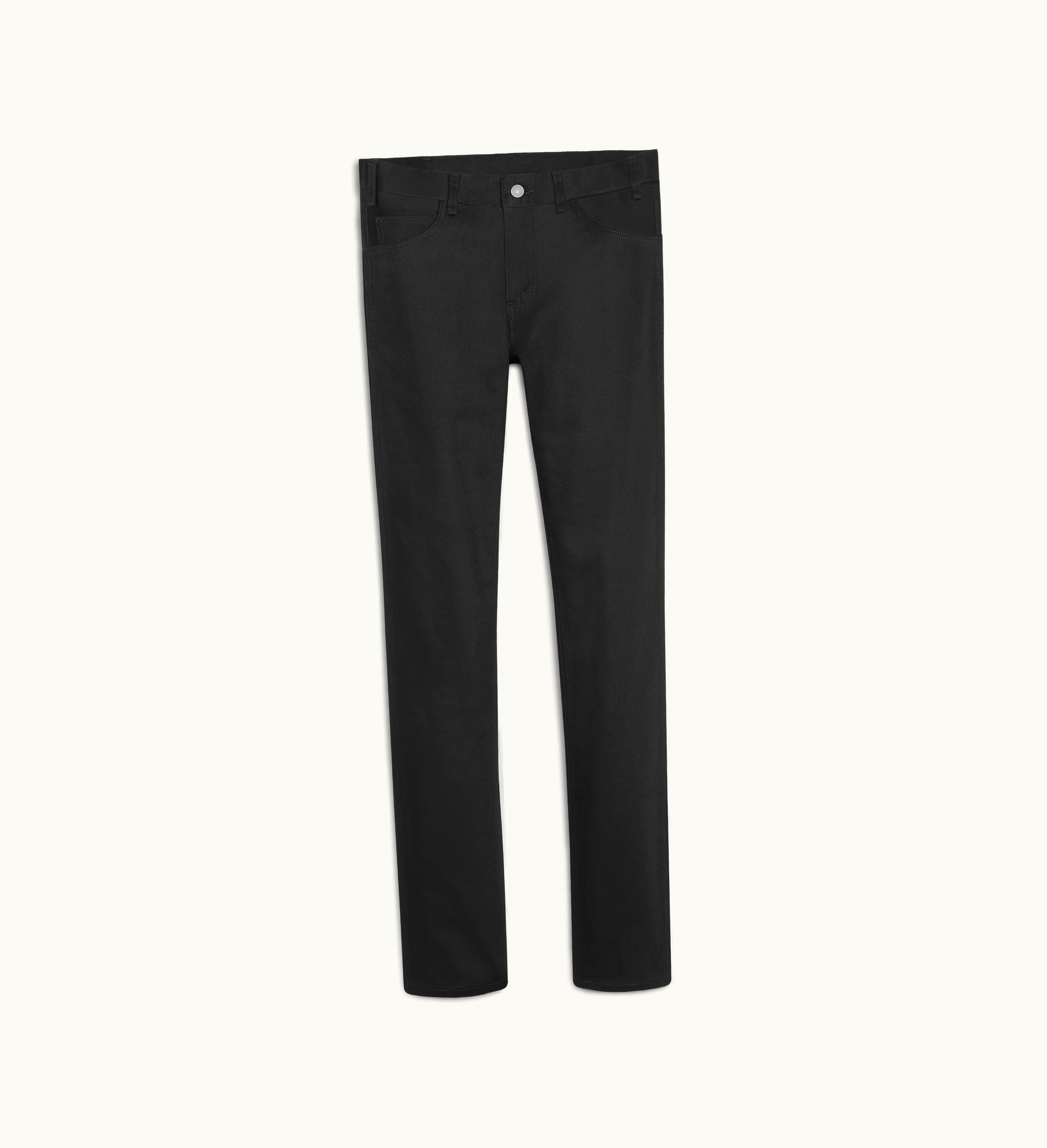 Celine Celine Skinny Jeans In Black Denim - Pure Black F