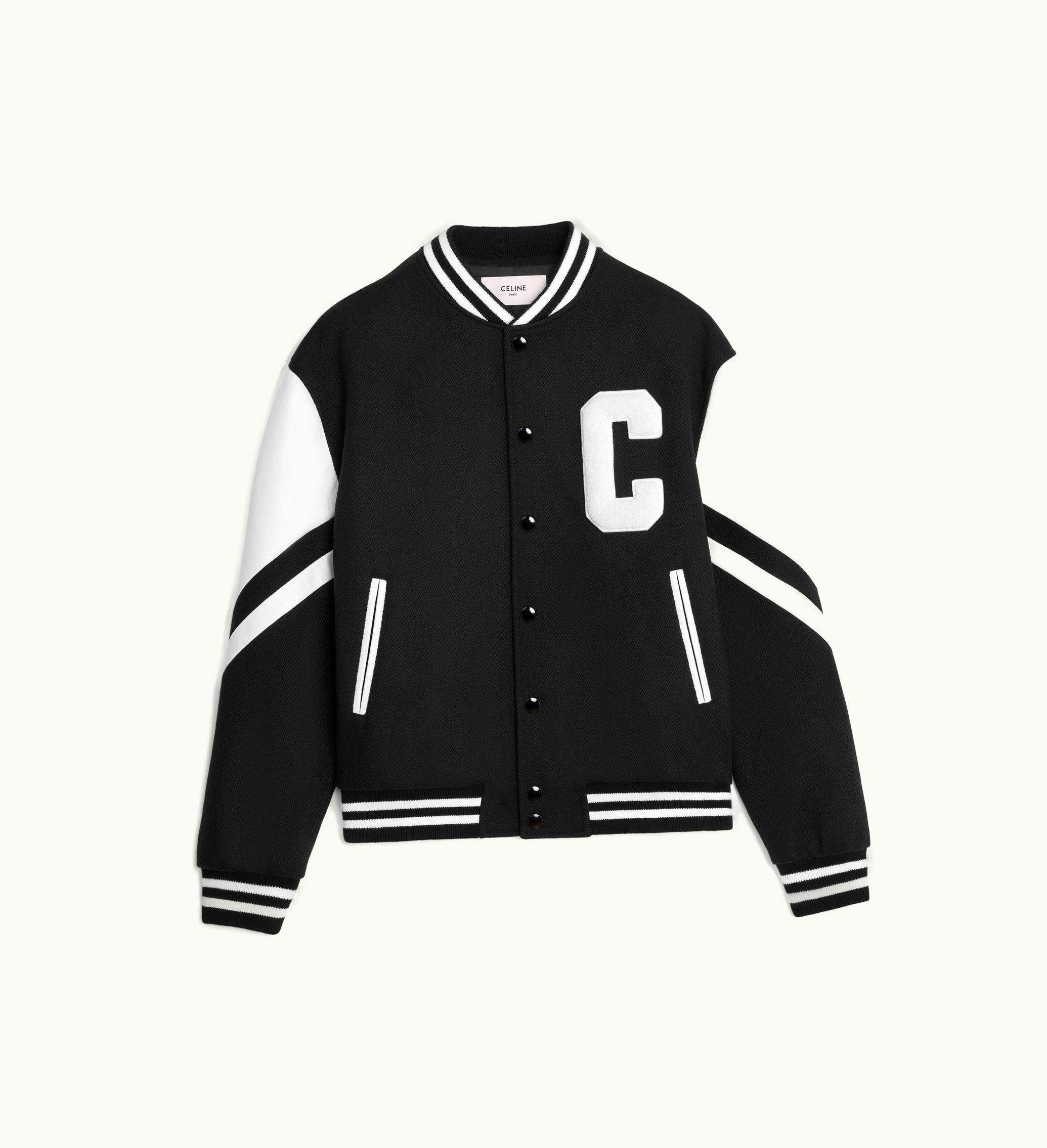 Celine Celine Jackson Teddy Jacket In Textured Wool - Black