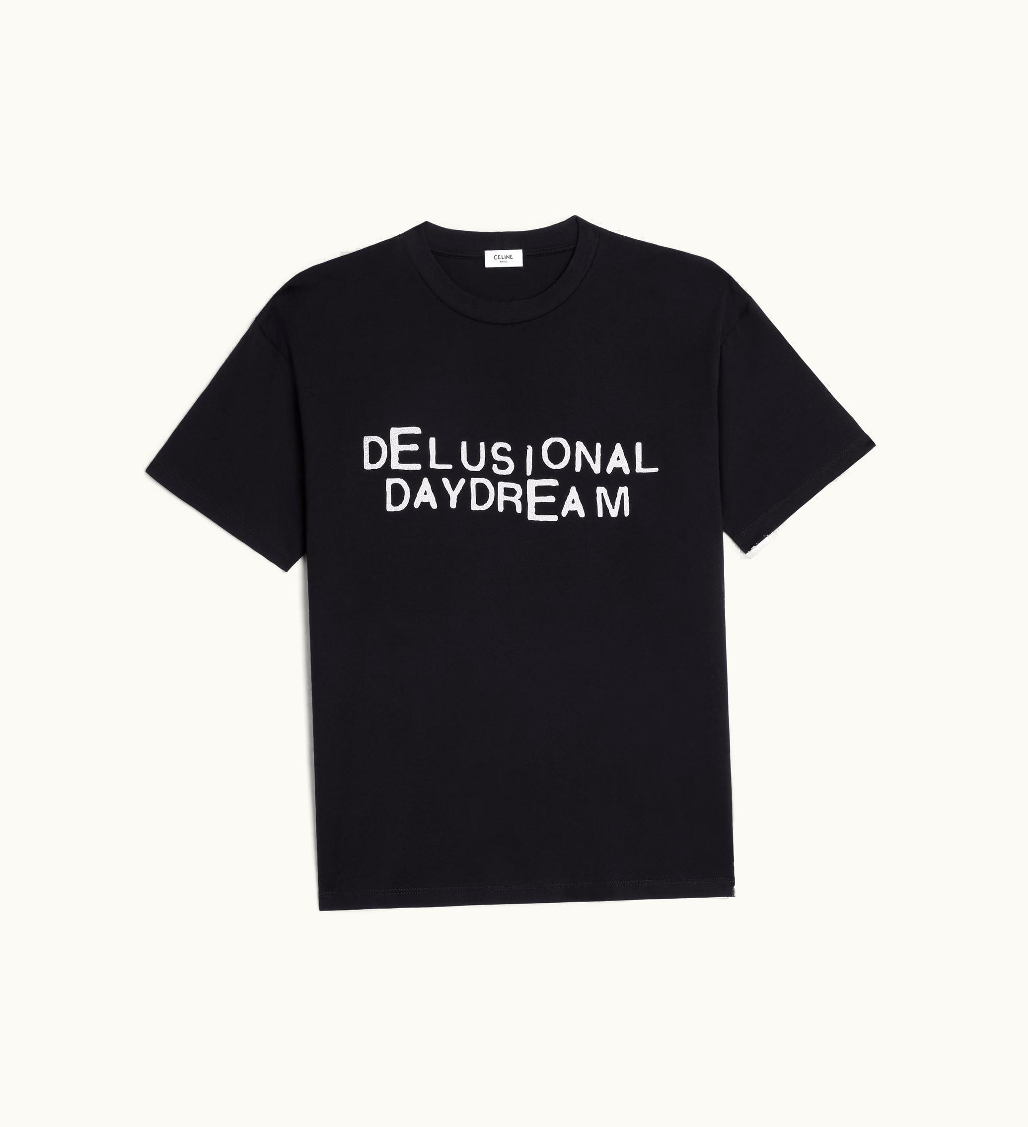 Celine Celine Delusional Daydream T-SHIRT In Cotton - Black / White
