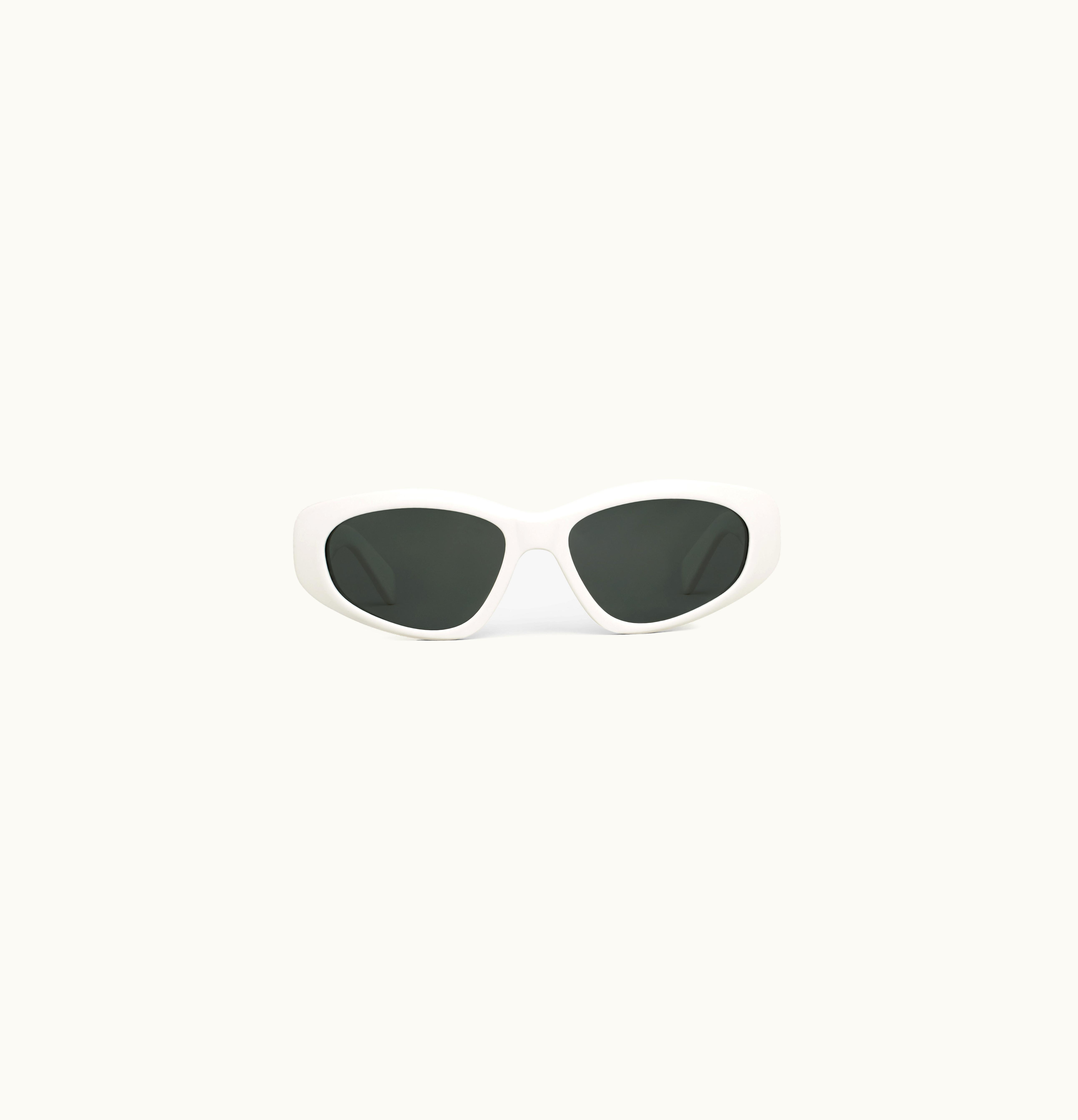 Celine Celine Monochroms 07 Sunglasses In Acetate - White