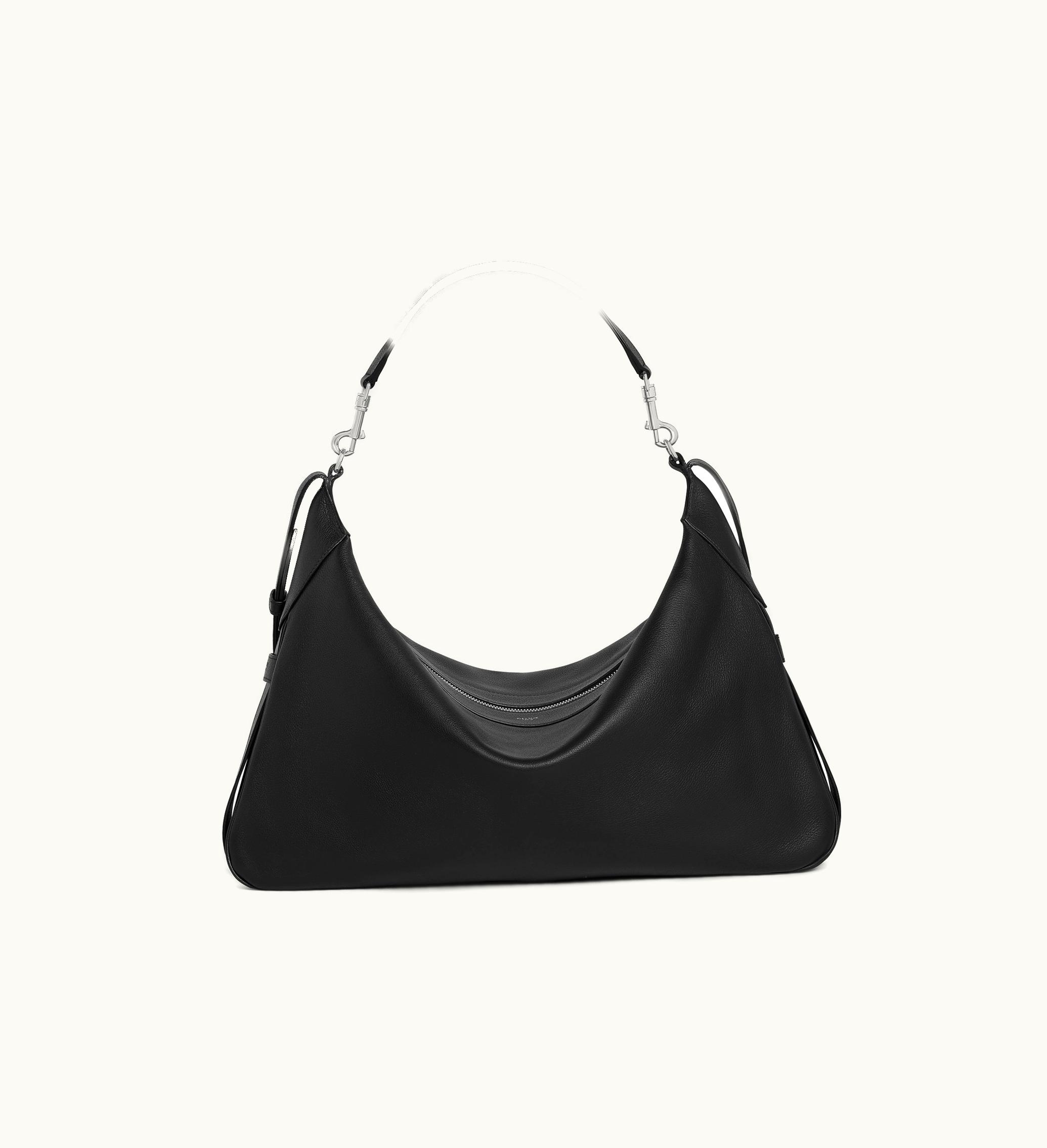 Celine Celine Large Strap Romy In Supple Calfskin - Black