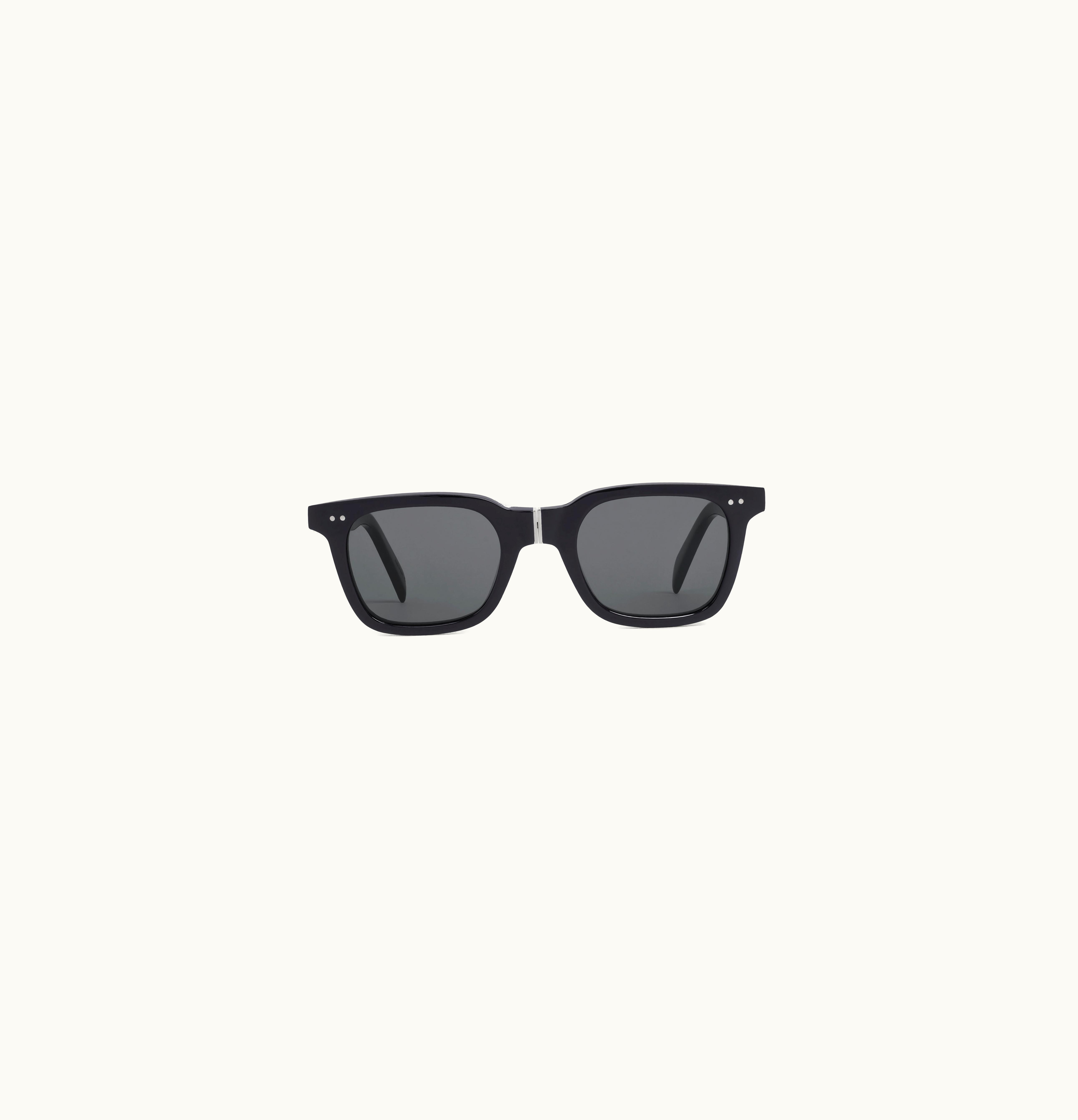 Celine Celine Black Frame 44 Sunglasses In Acetate With Metal - Black